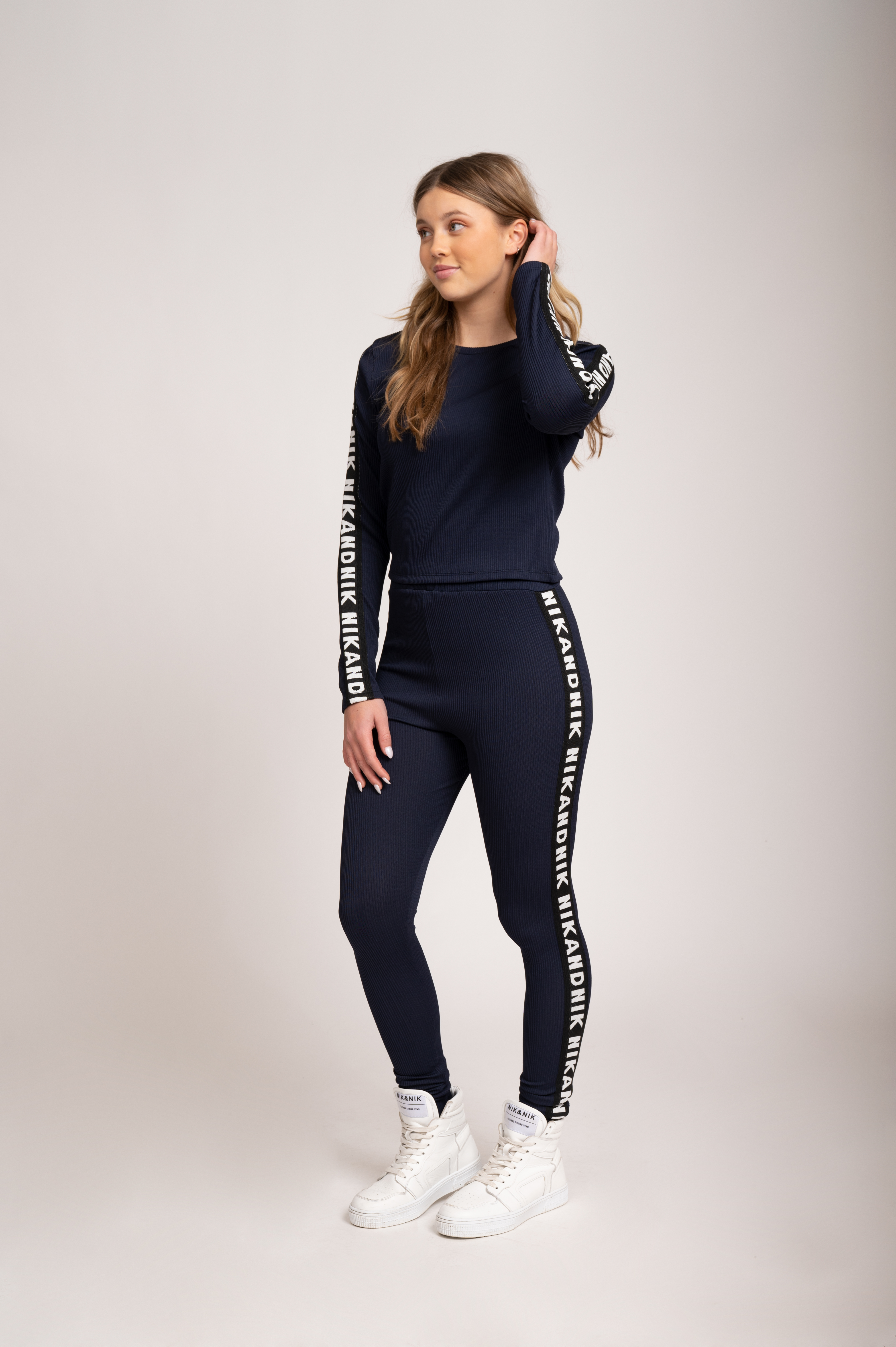 Rib Legging met hoge taille