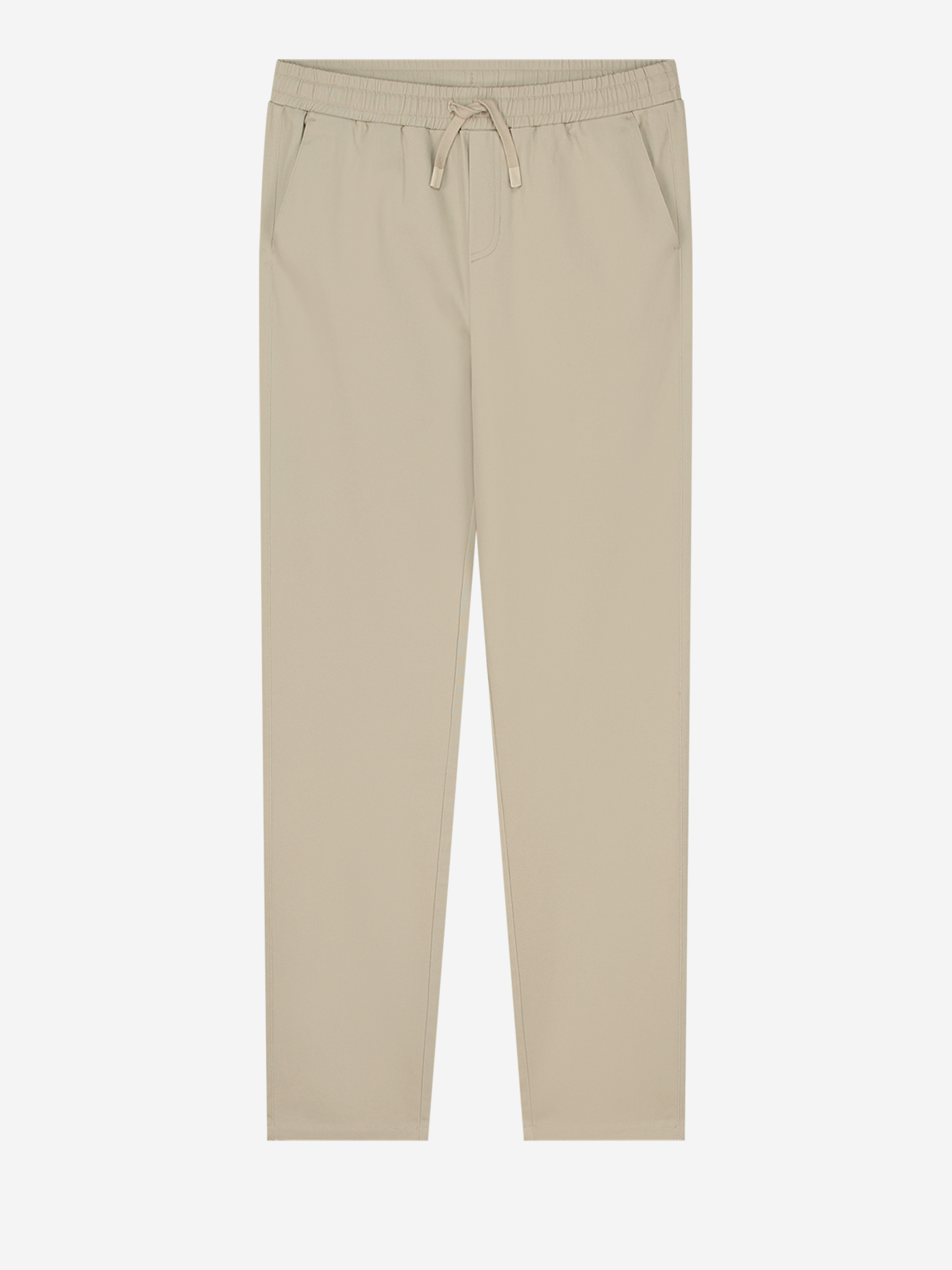 Straight trousers with mid rise and cord