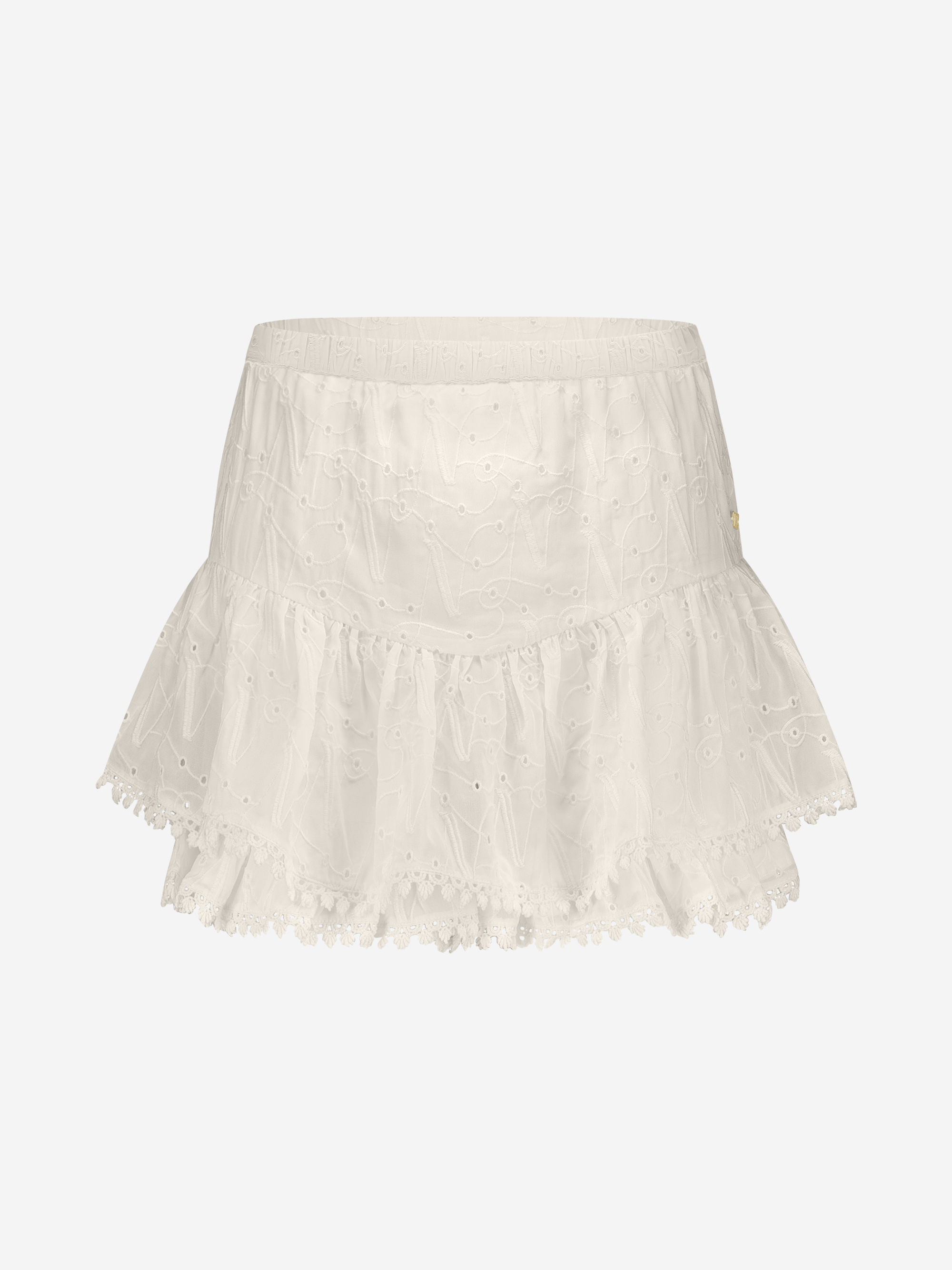 A-line skort from broderie anglaise