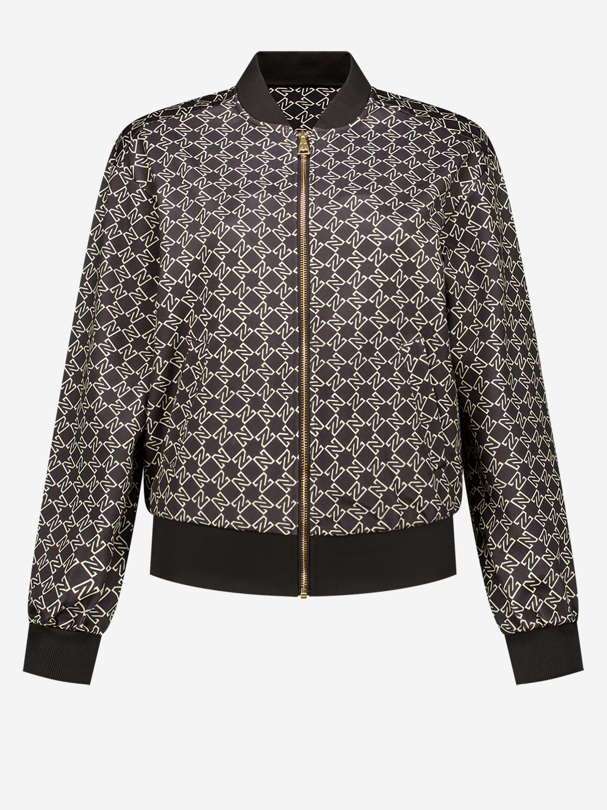 Jacket with logo pattern