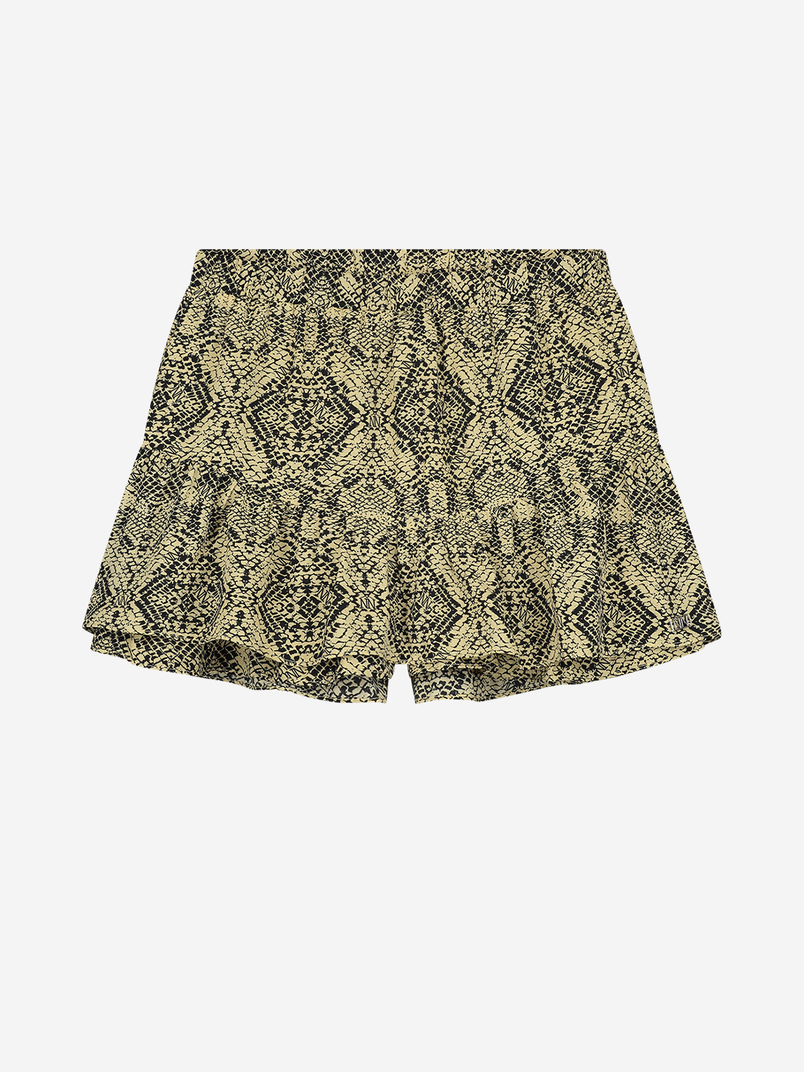 Skort with snake print