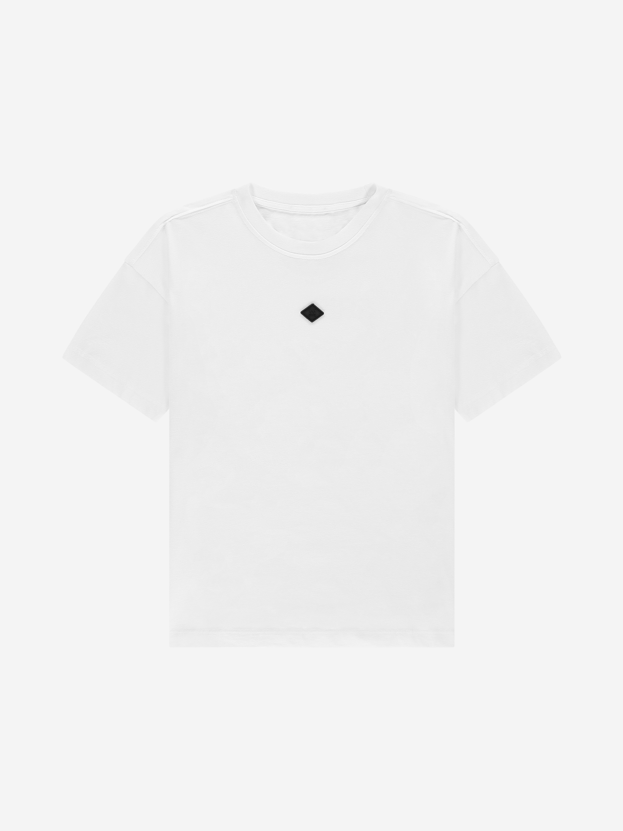 T-shirt with graphic text on the back