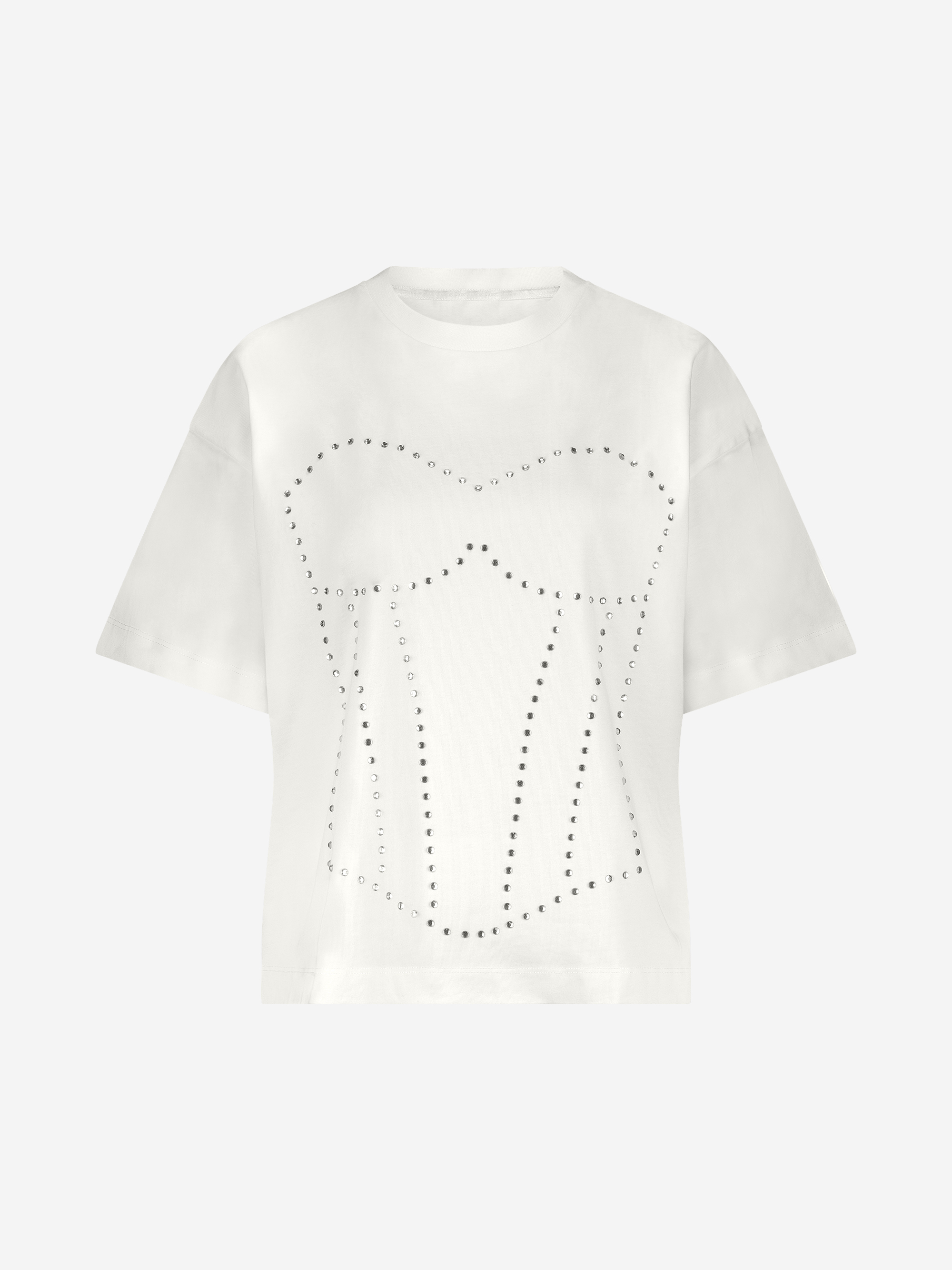 Oversized T-shirt met strass steentjes