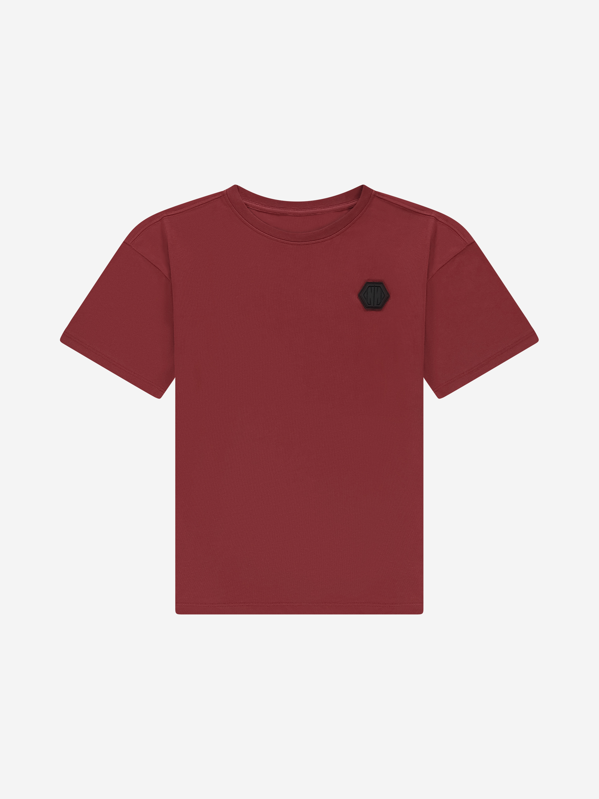 Losvallend T-shirt met N&N logo patch