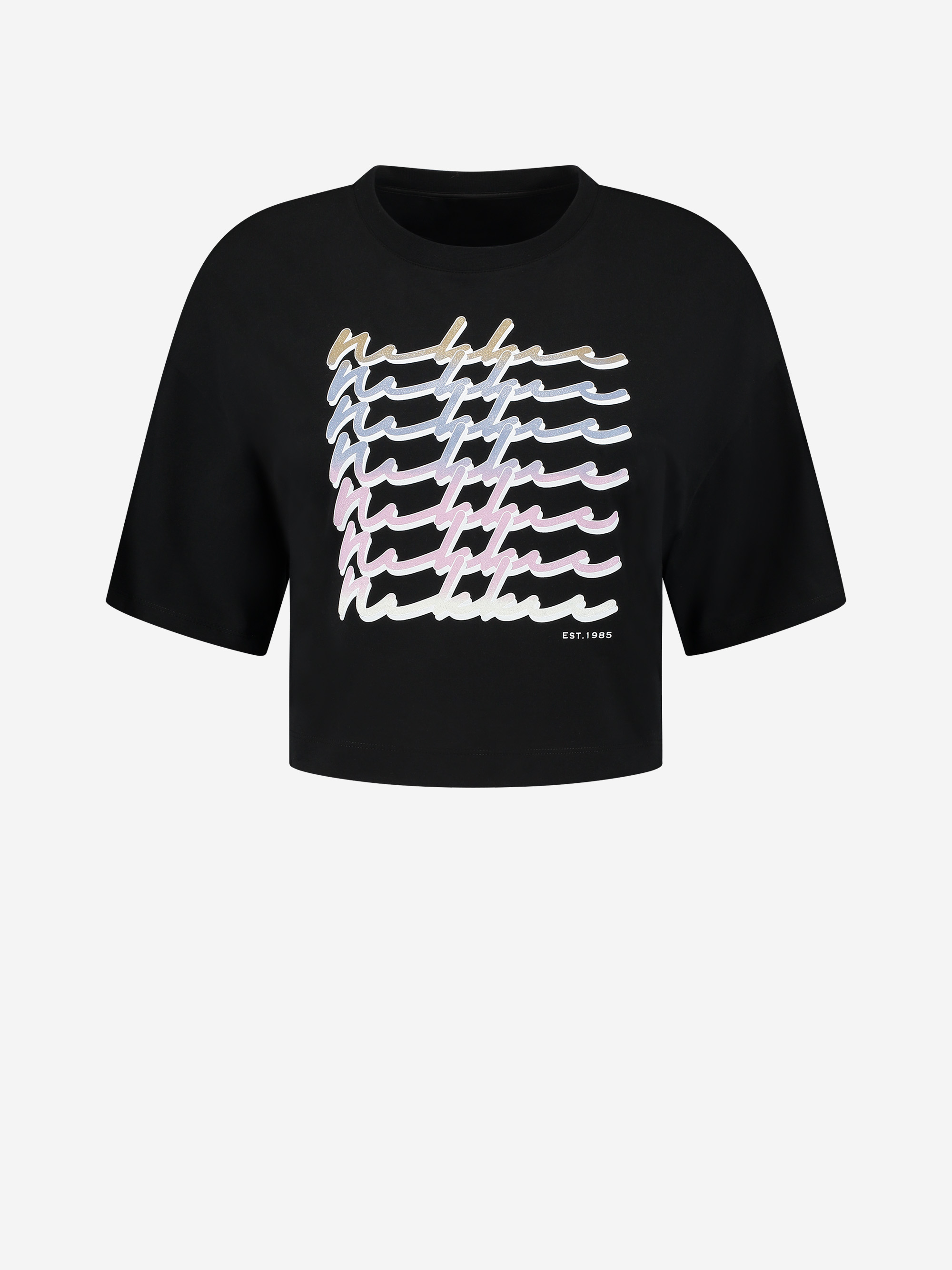 T-shirt met glitter print