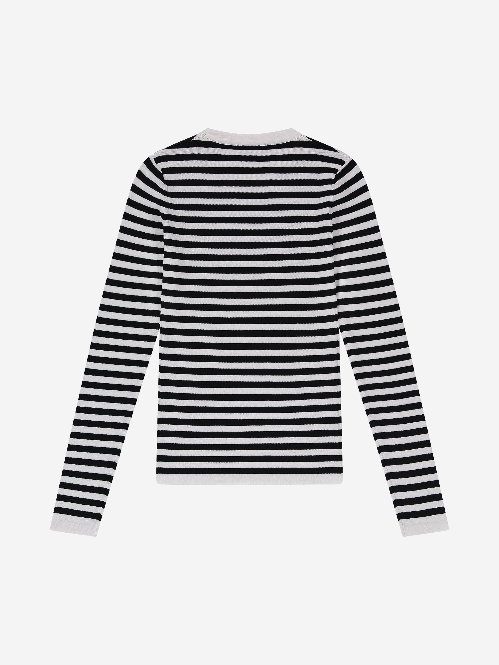 Fitted top with stripes