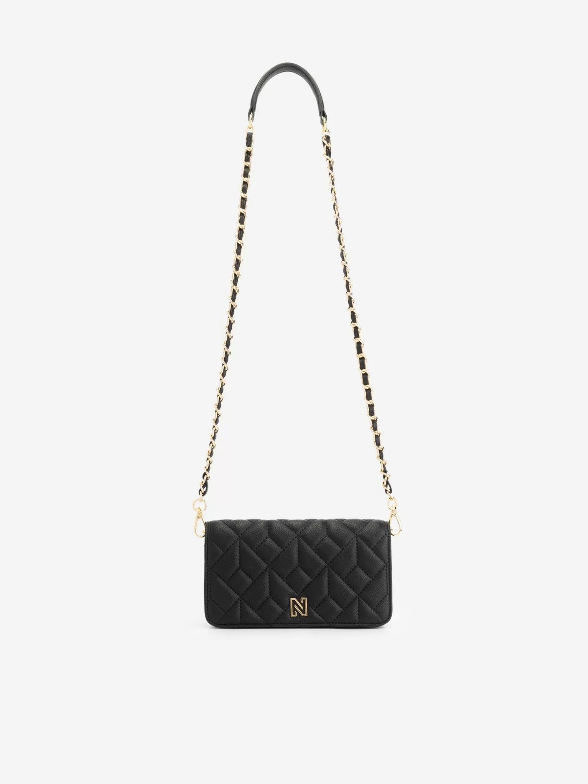 Small Padded shoulderbag with chain