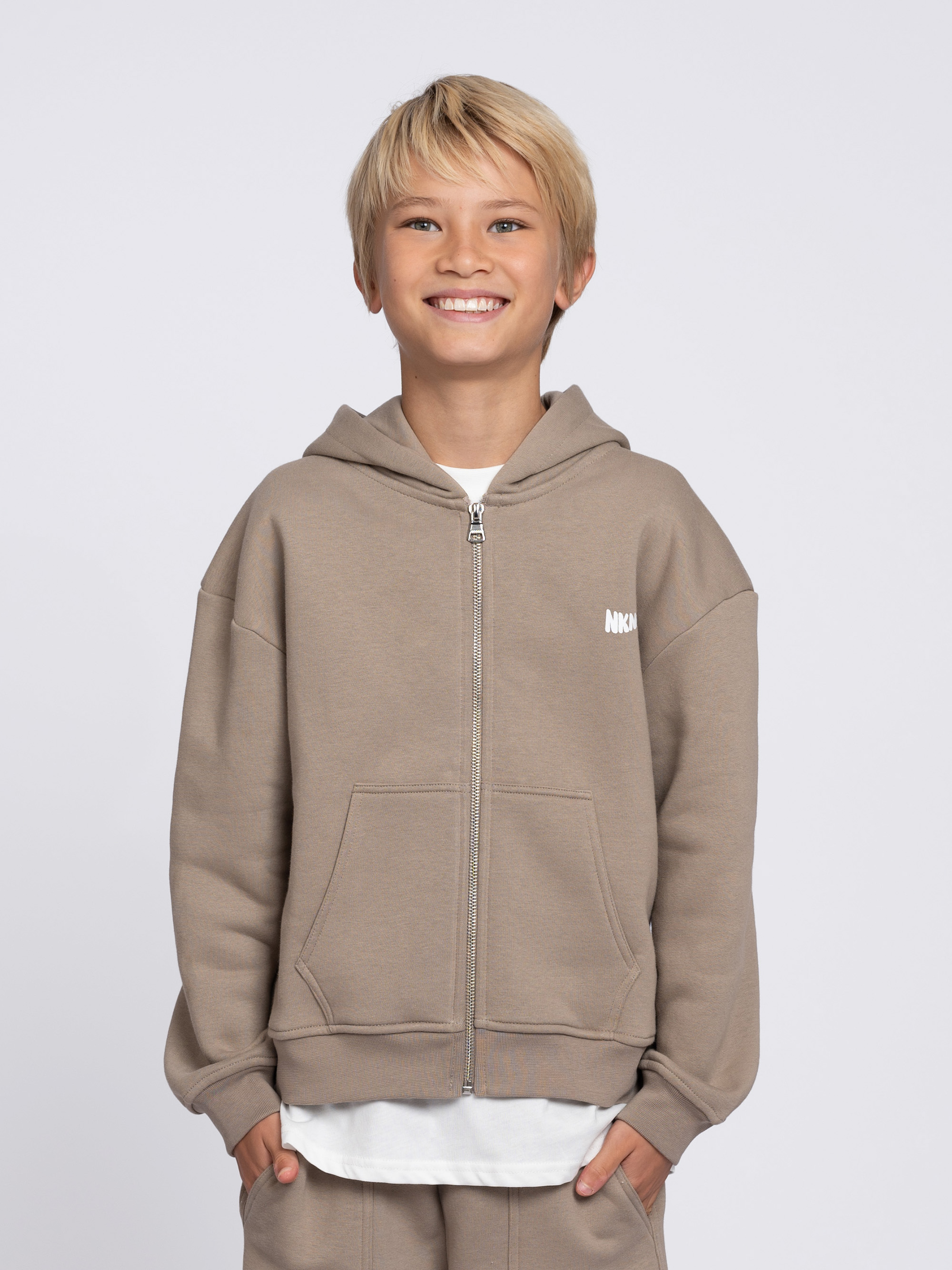 Hooded vest with logo