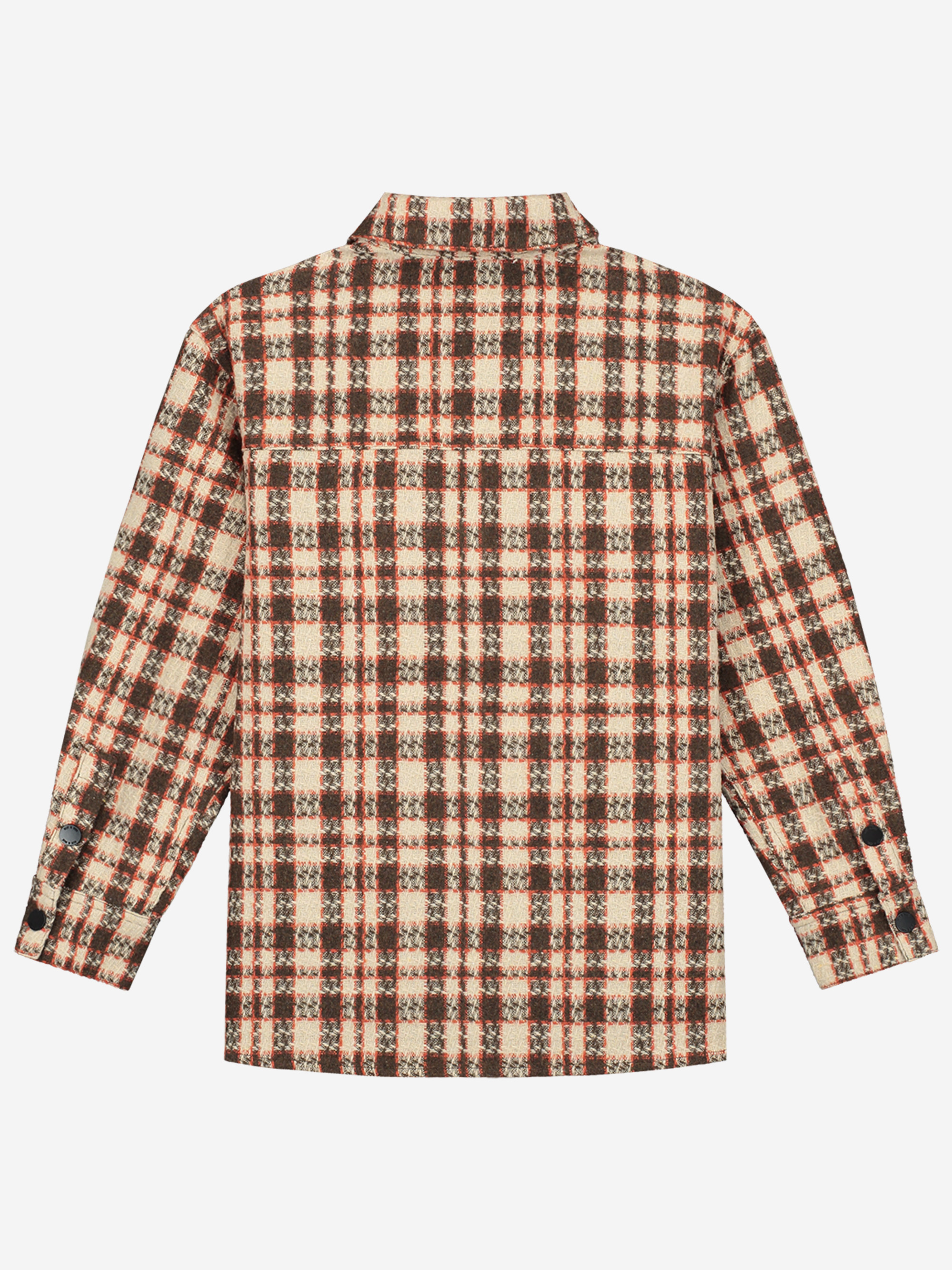 Geruite overshirt met borstzakje