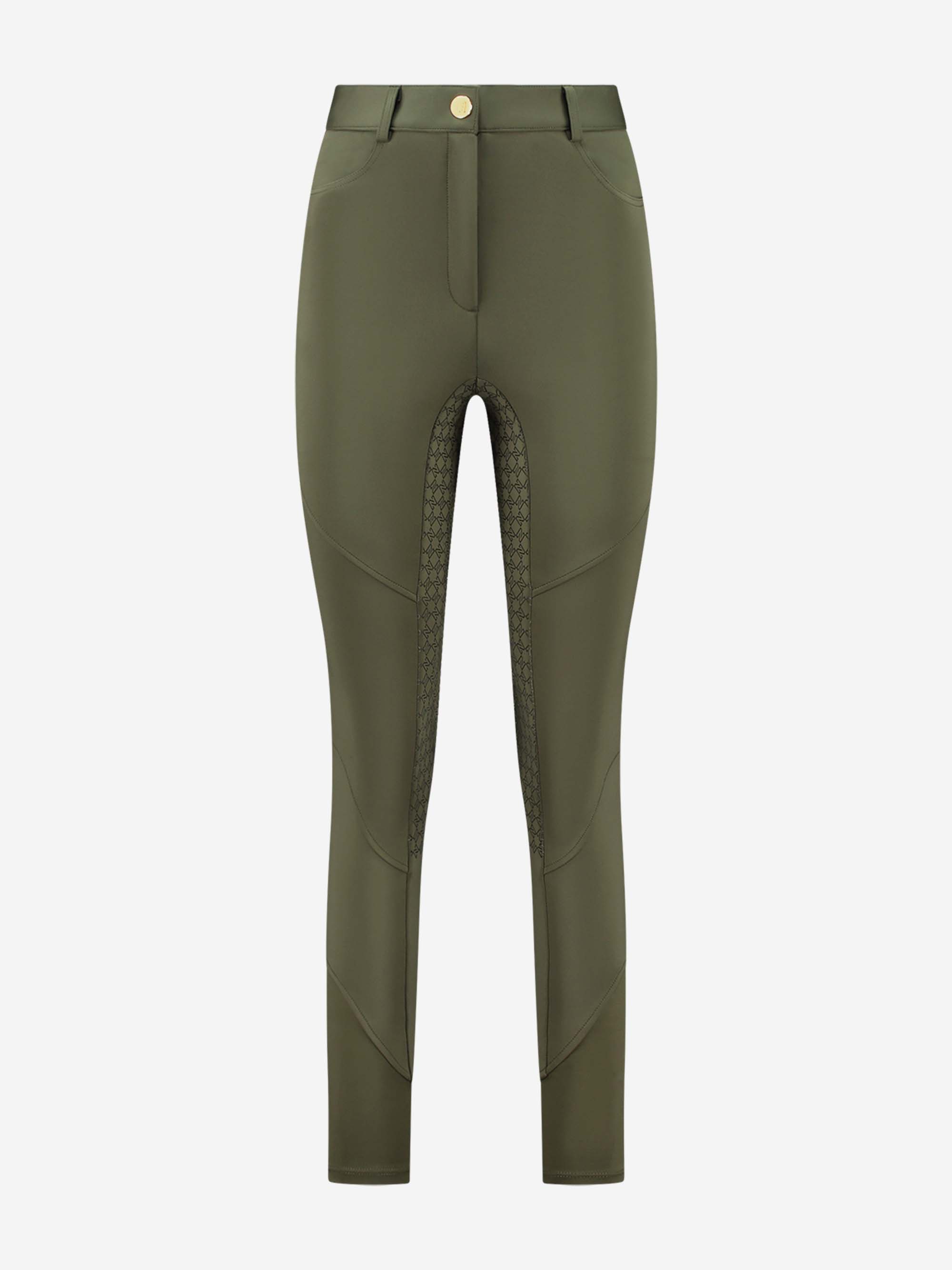  High waist riding breeches with silicone N monogram 