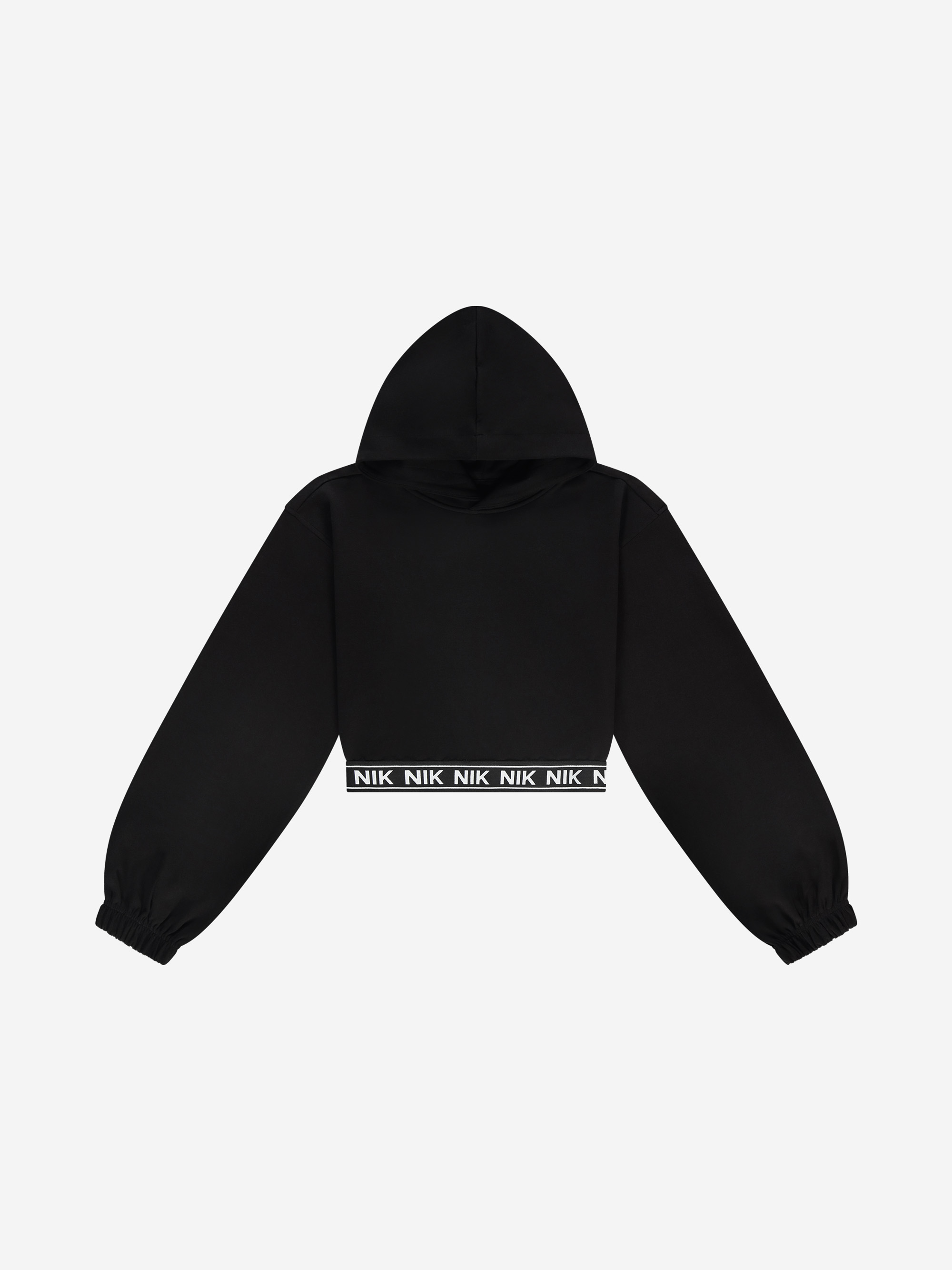 Cropped hoodie with NIK&NIK band