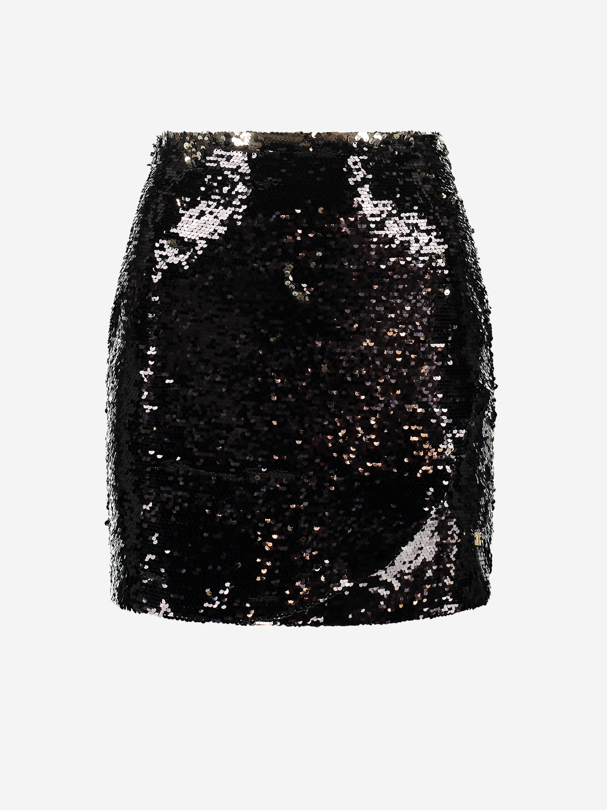 High waist rok met pailletten