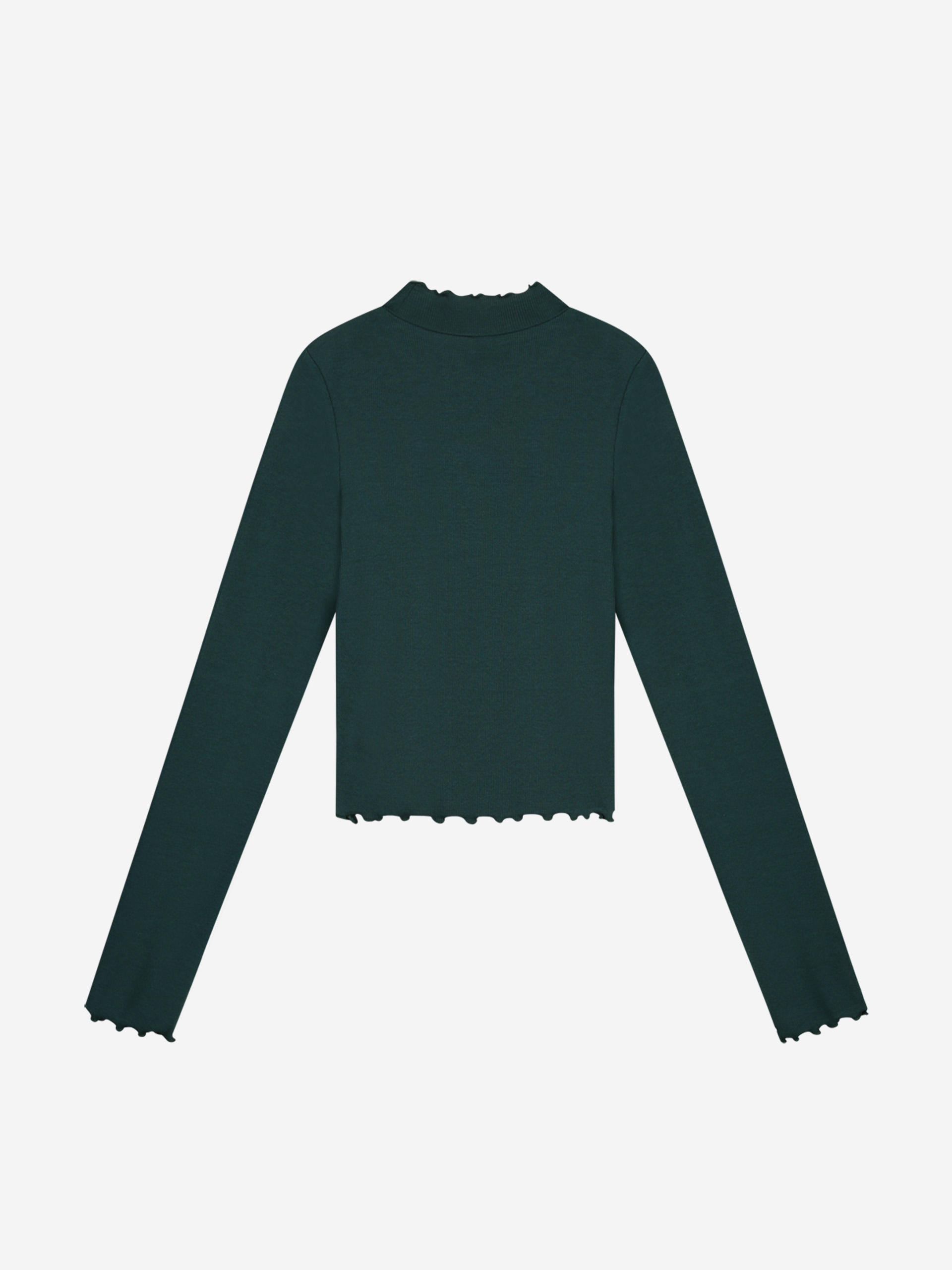 Rib Top Turtle LS Cropped