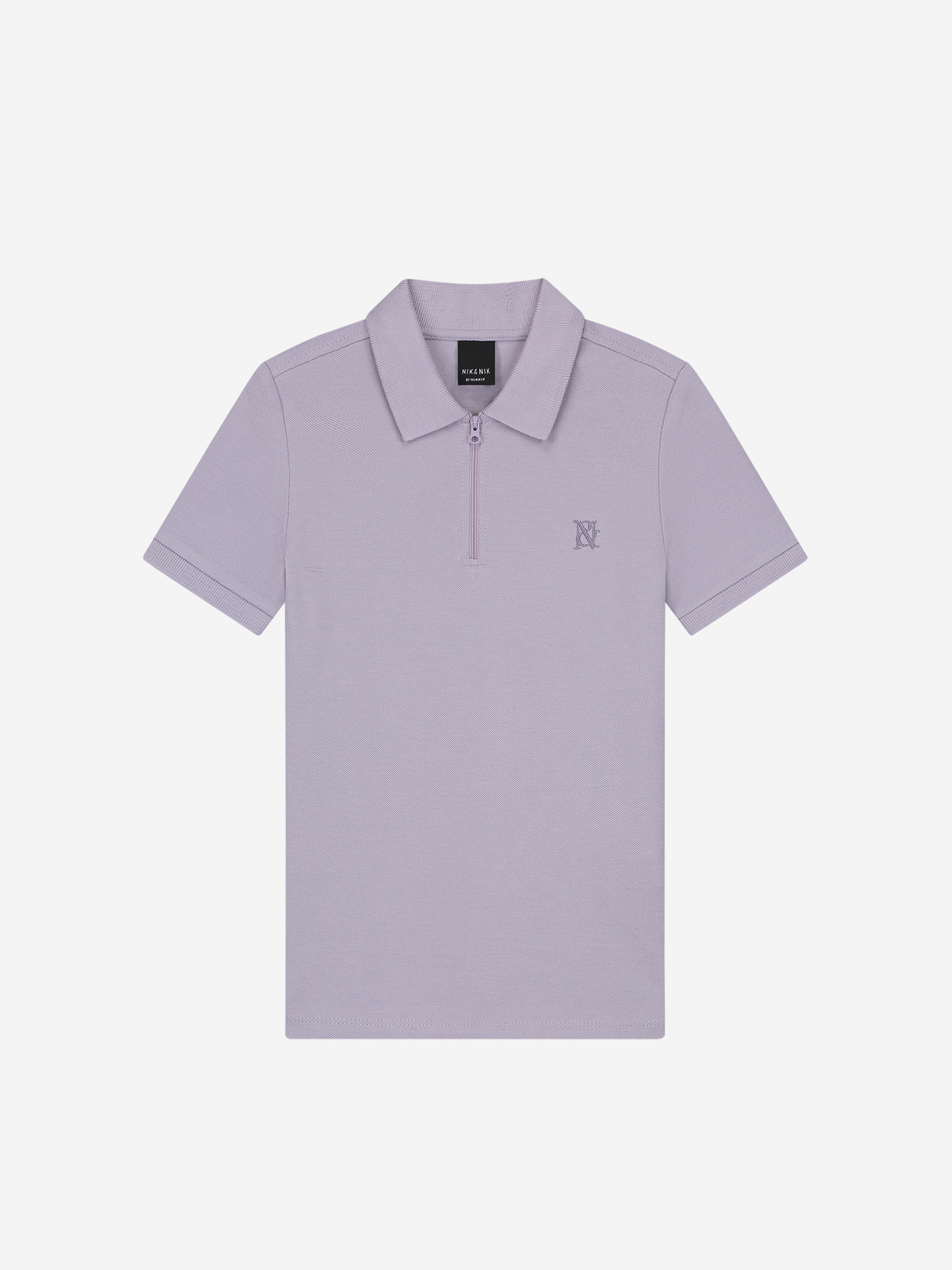 Polo with zip collar 
