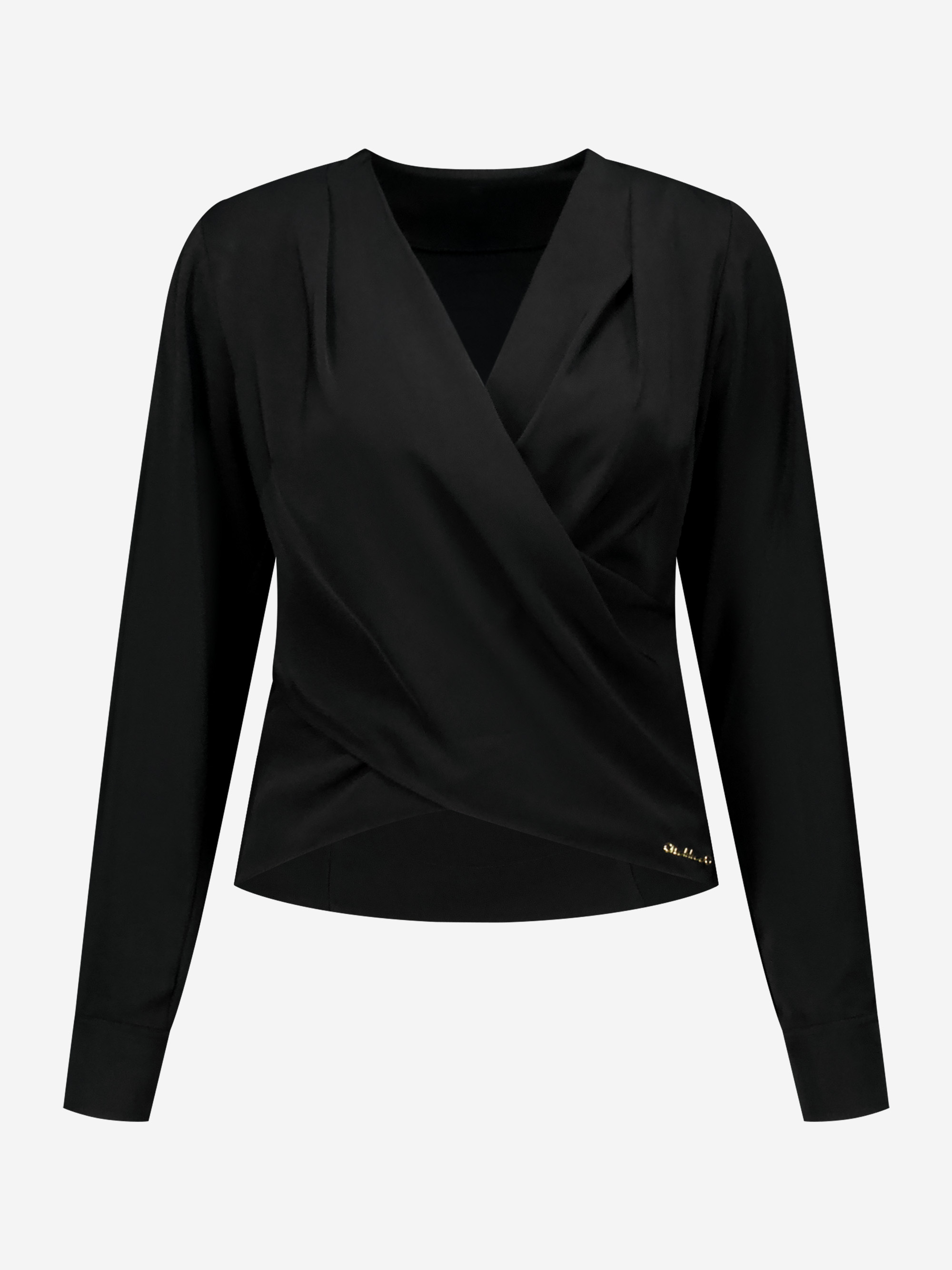 Loose top with wrap V-neck