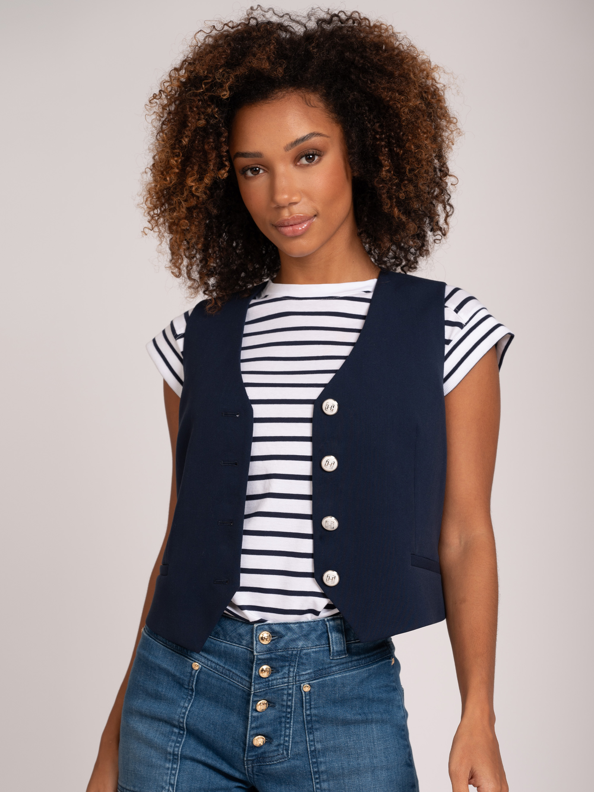 Waistcoat with buttons