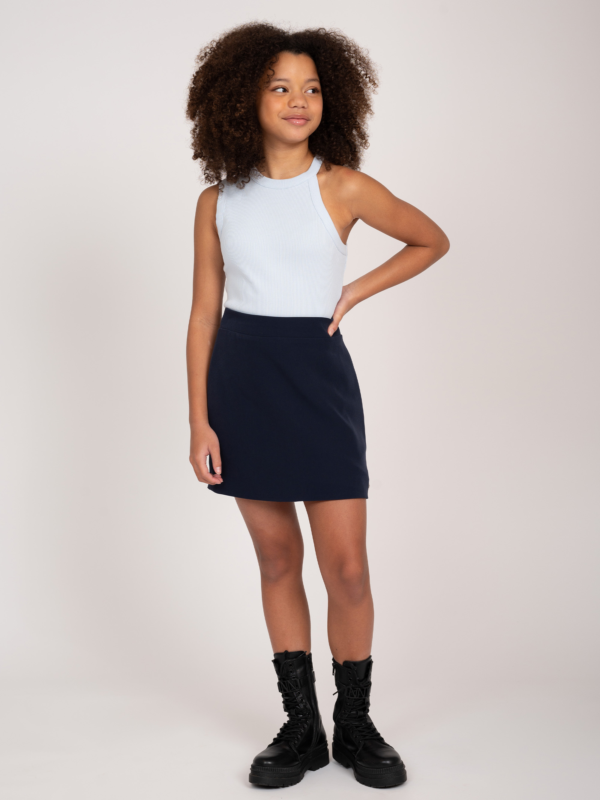 High rise skirt