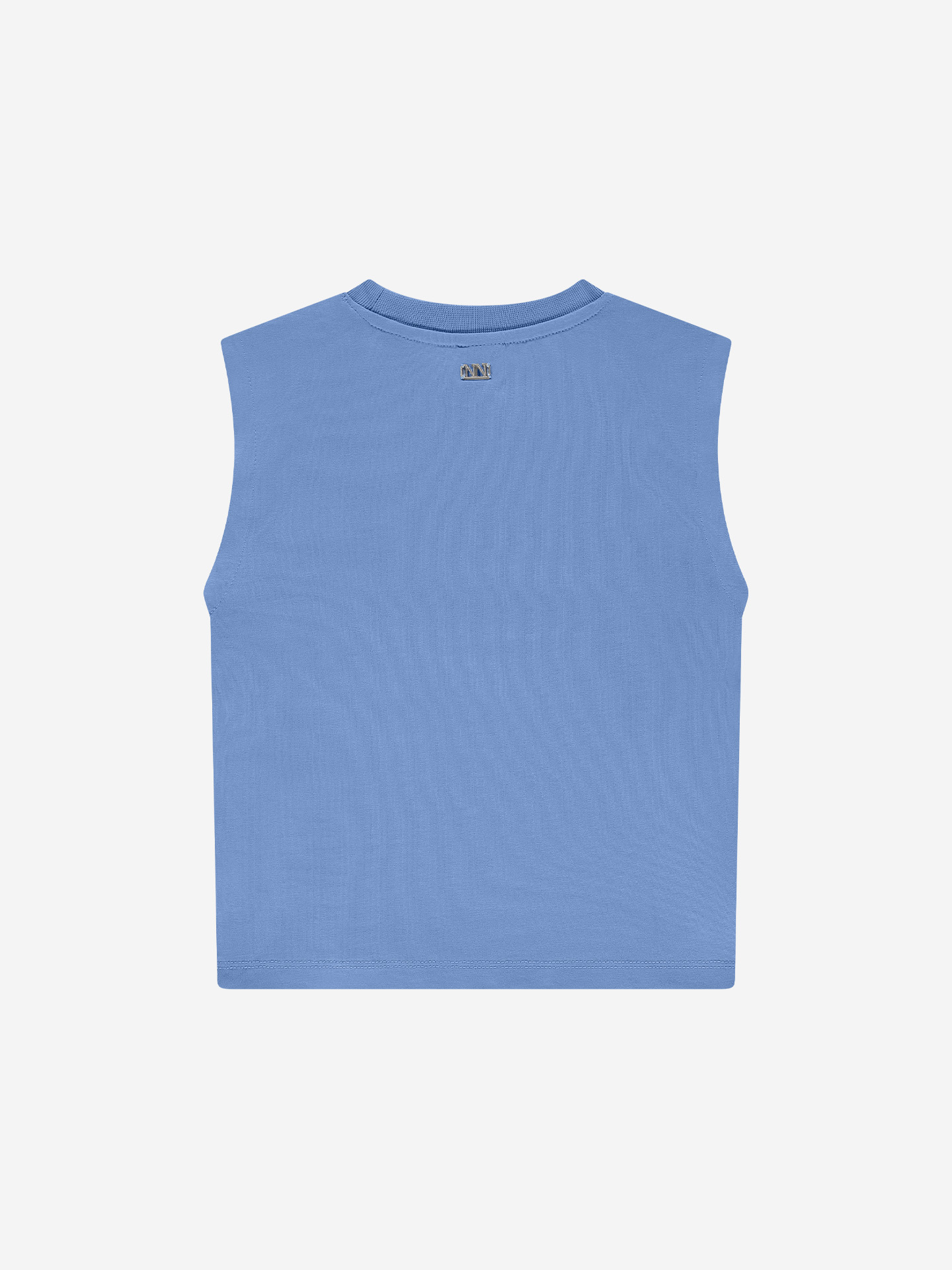 Sleeveless T-shirt with logo