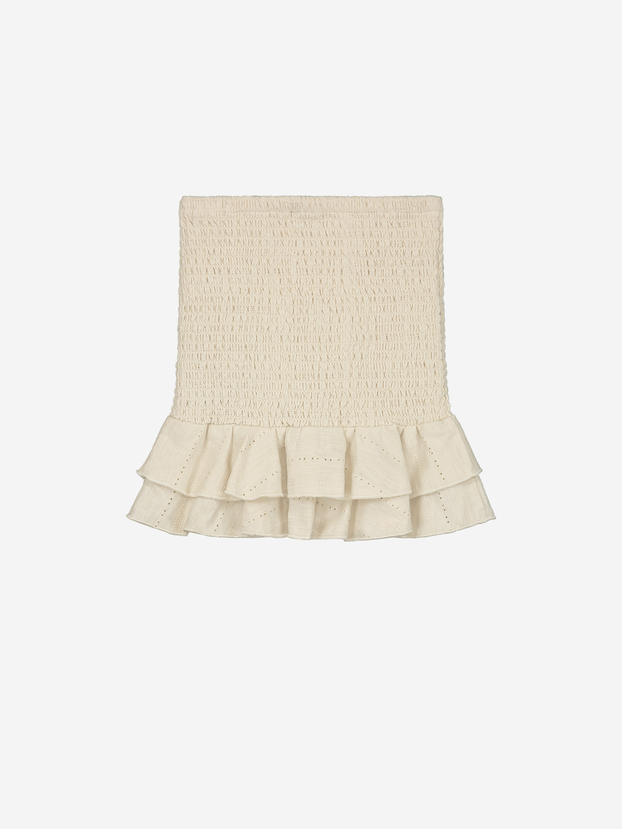 Smock skirt with ruffles 