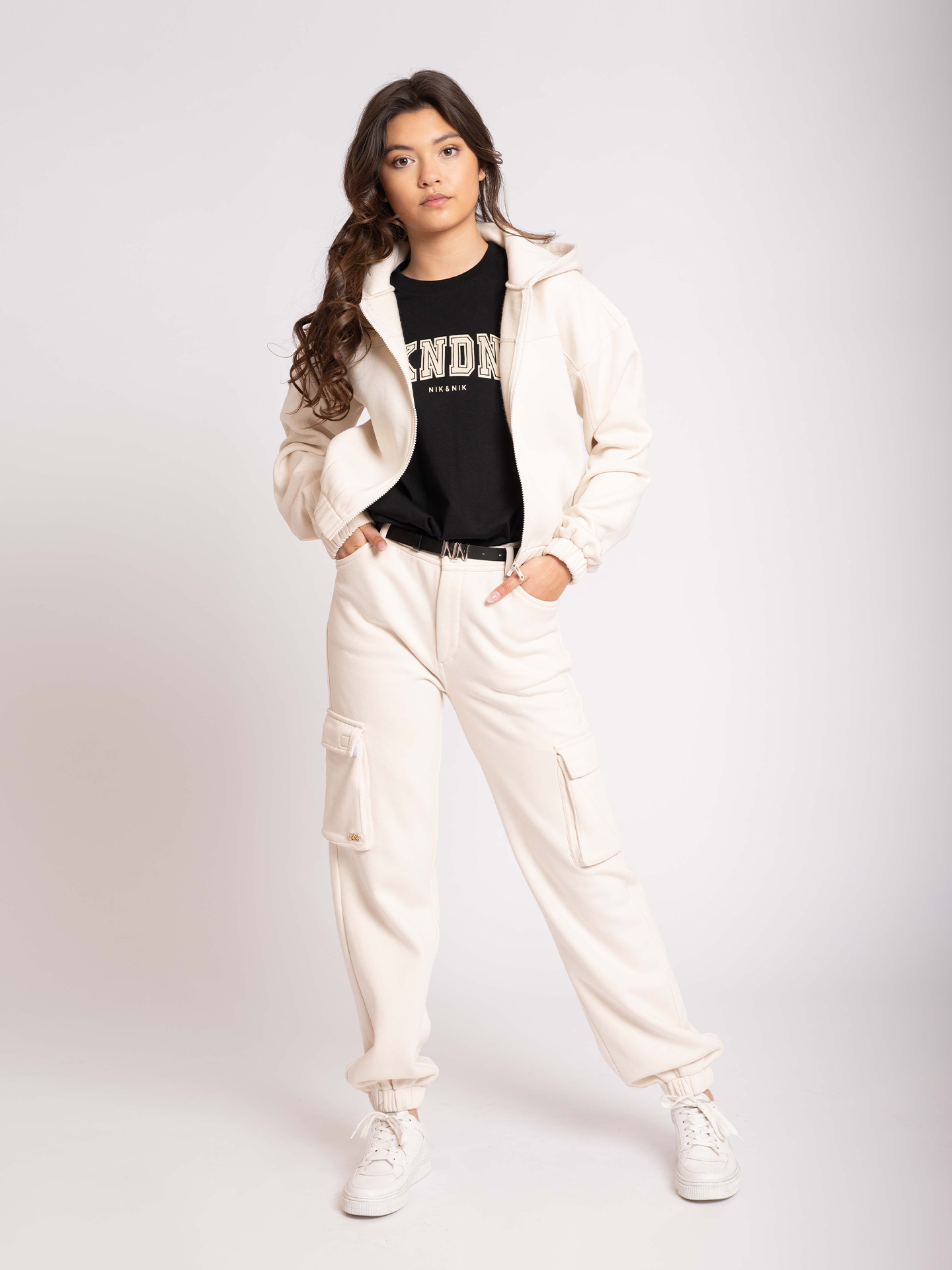 Cargo Sweatpants met hoge taille 