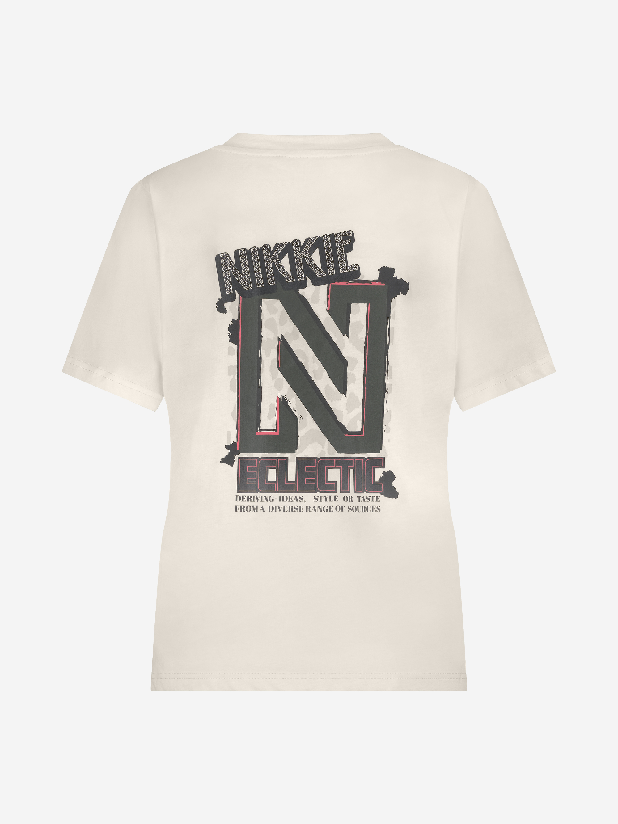 T-shirt with NIKKIE eclectic print