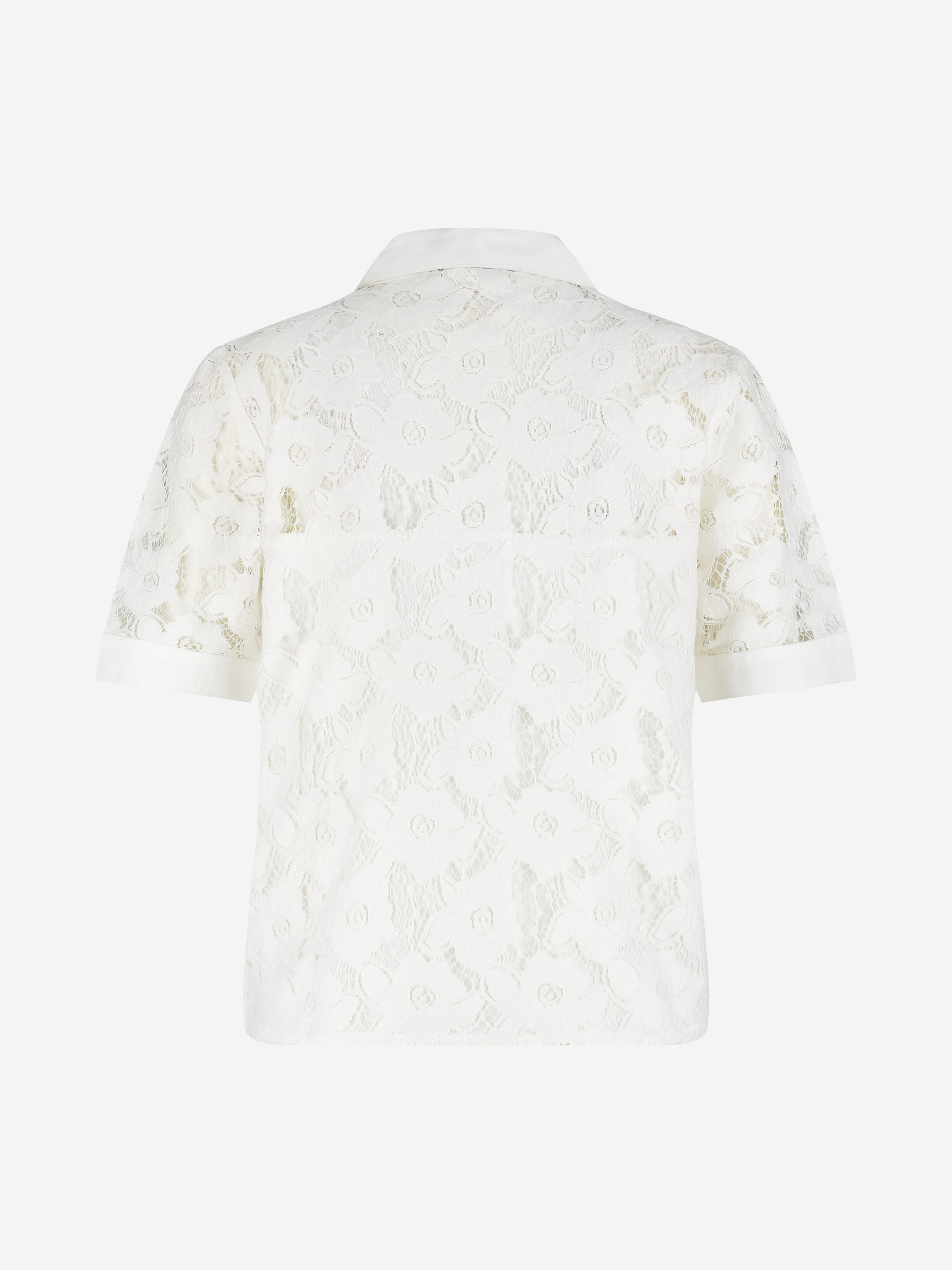 Opengebreide blouse met bloemenpatroon