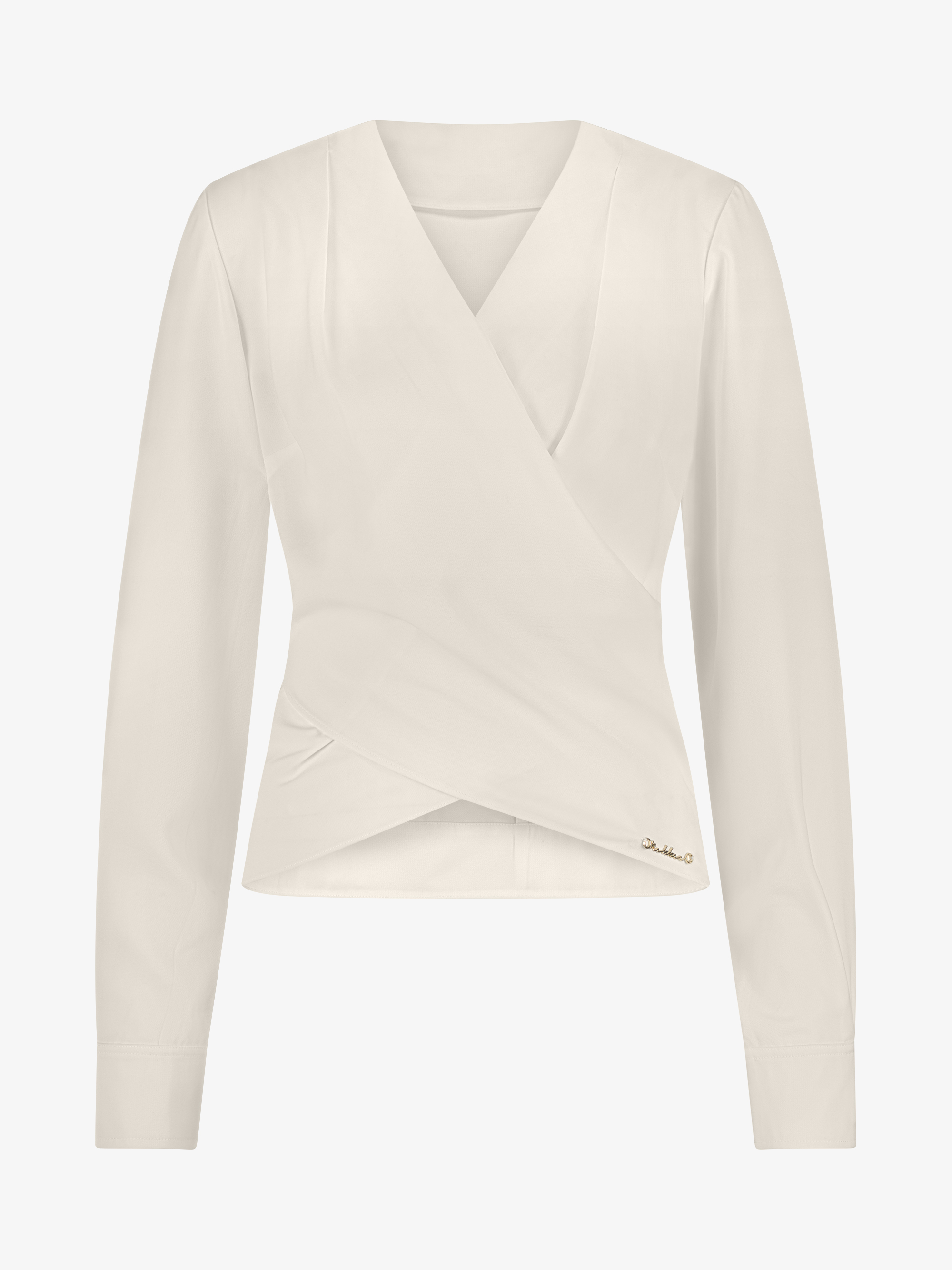 Loose top with wrap V-neck