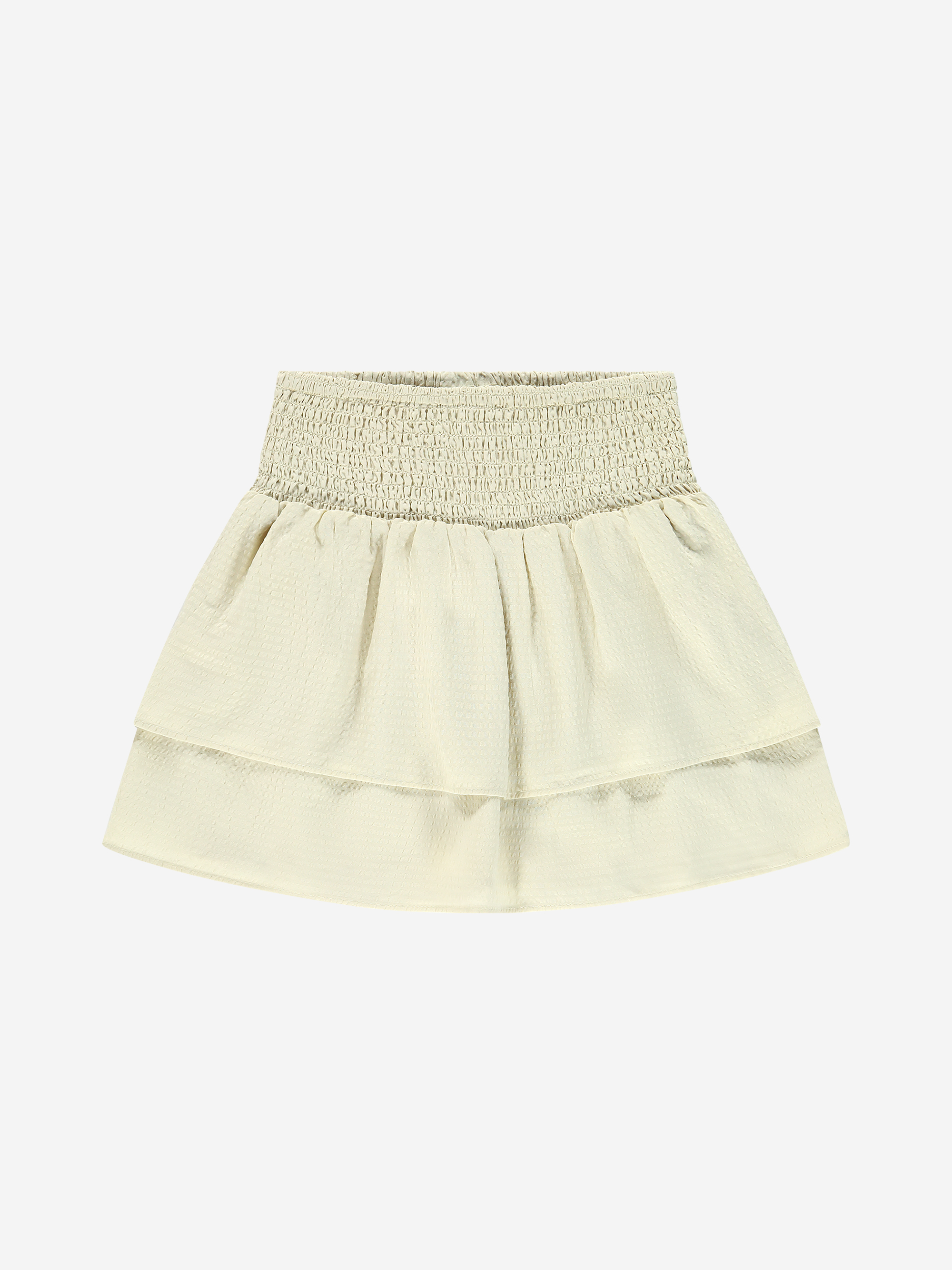 layered skirt with with smock
