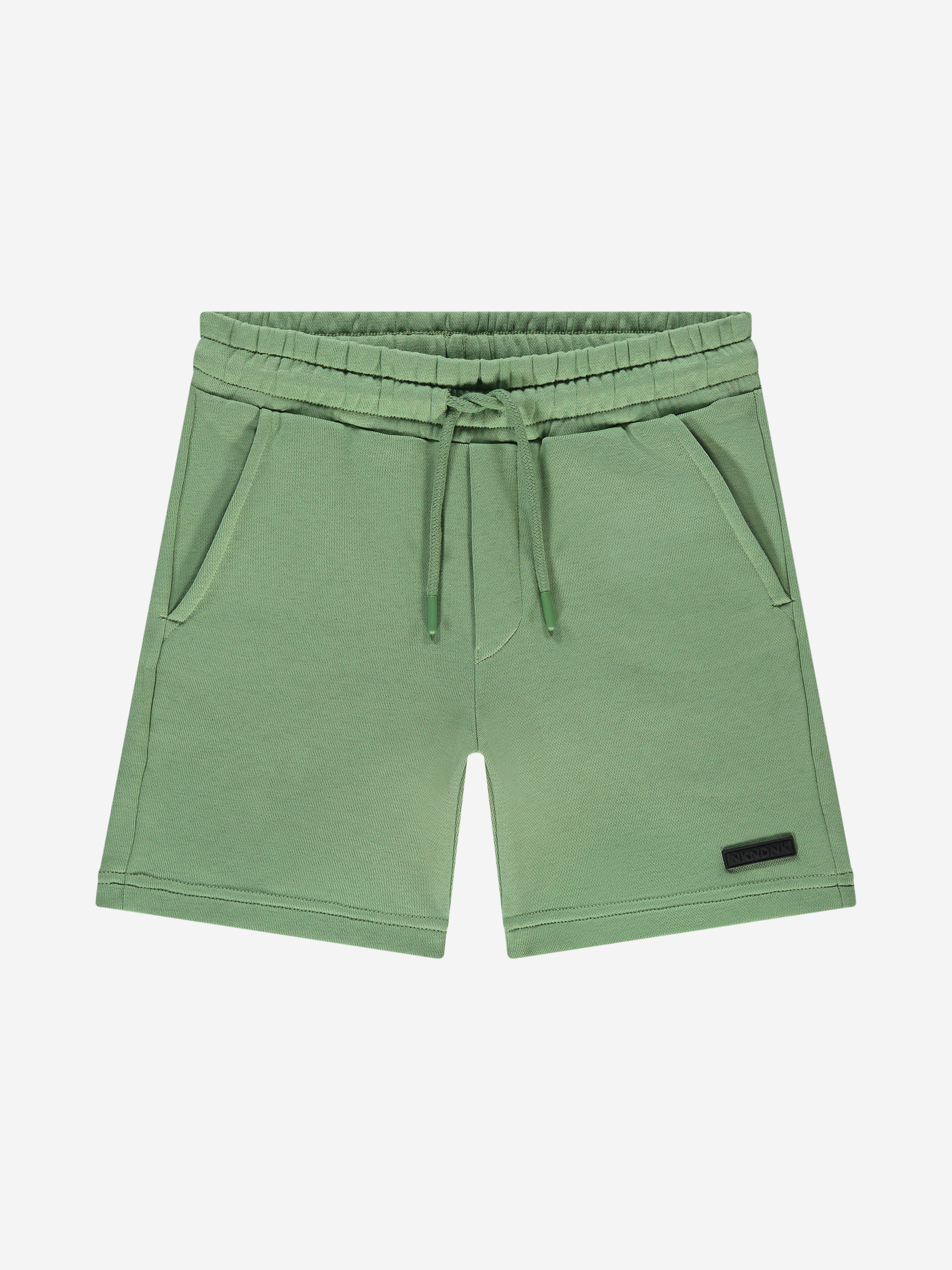 Sweatshort met logo patch