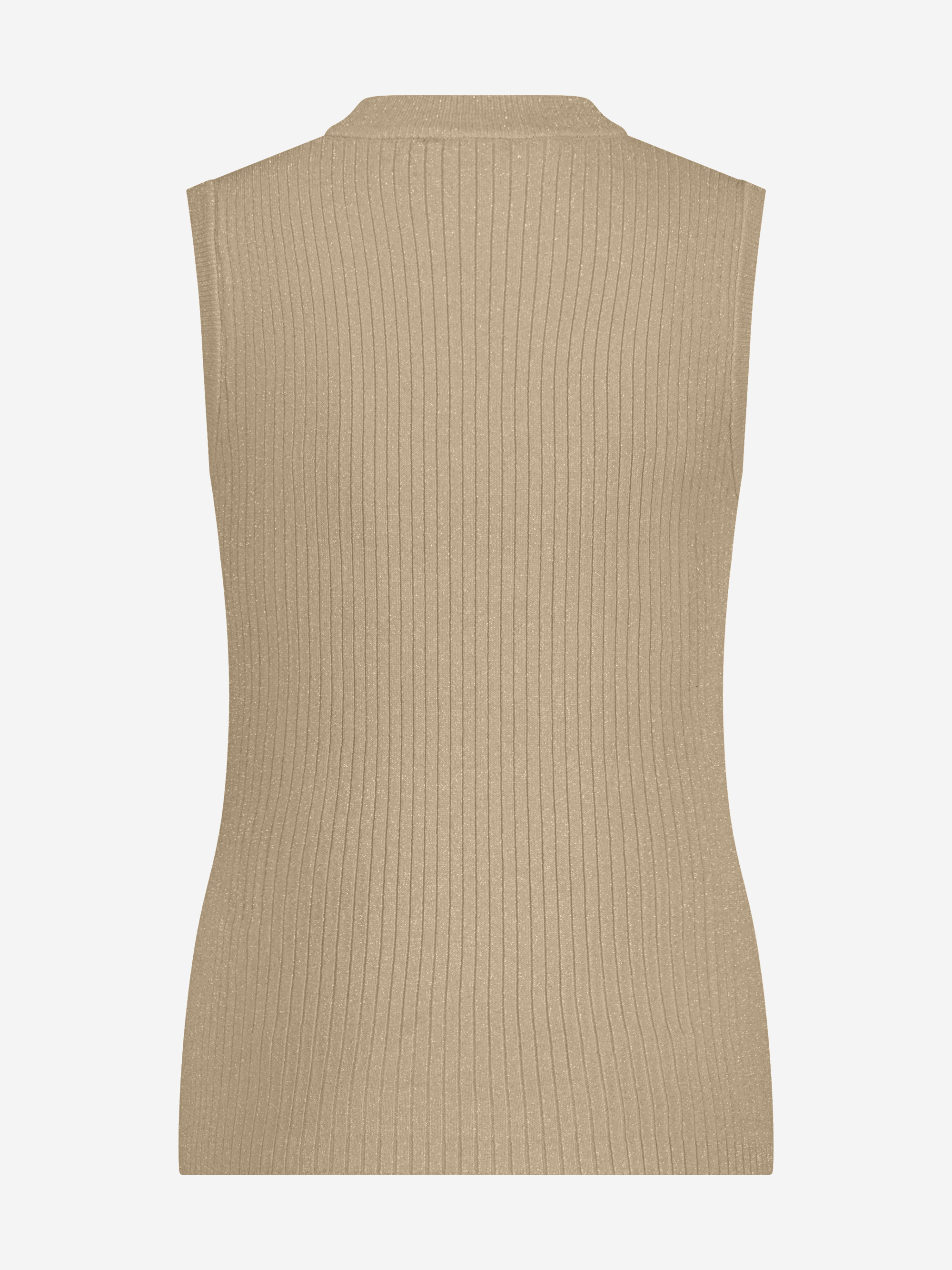 Fitted tank top with glitter