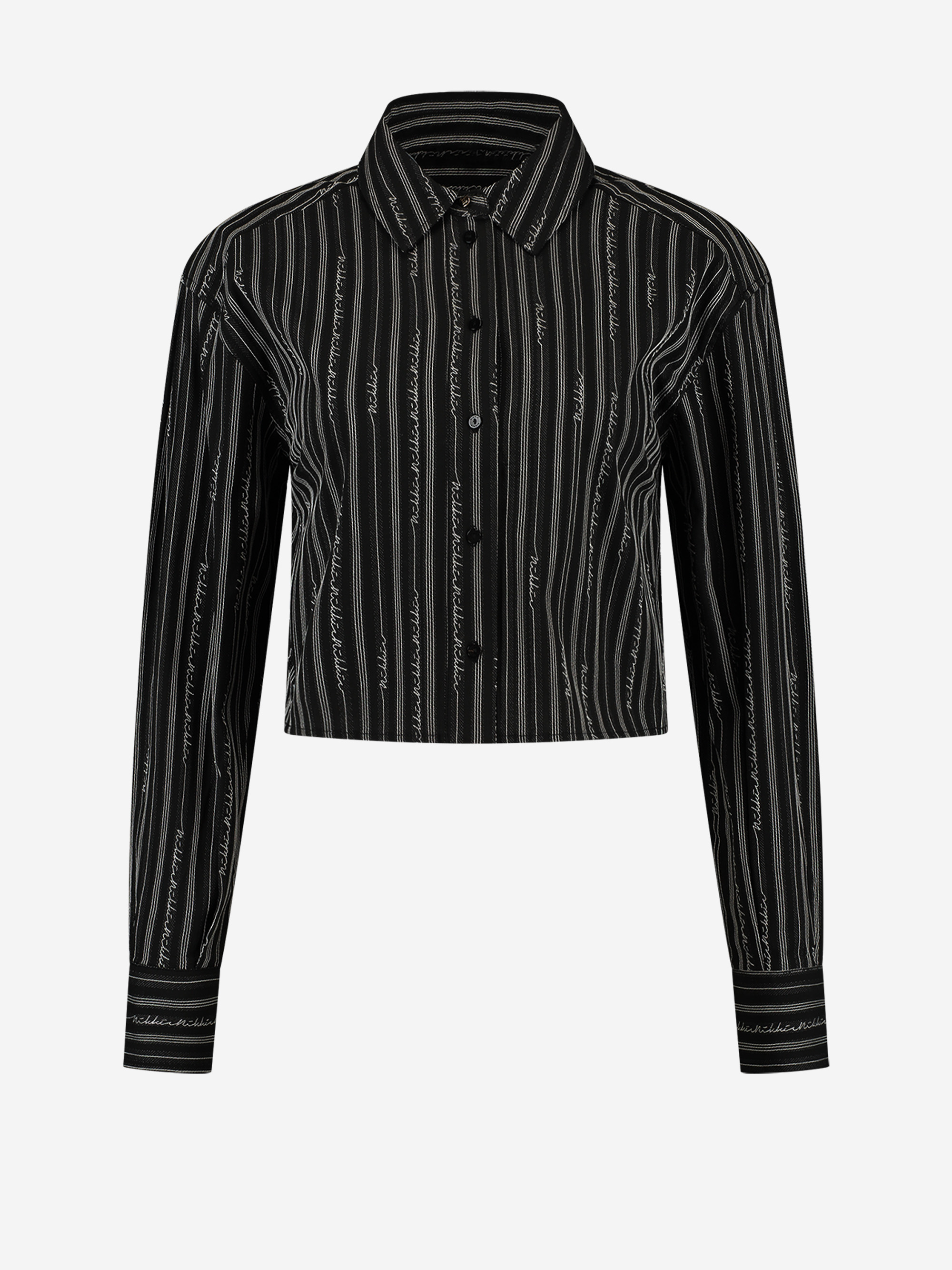 Blouse with logo pattern