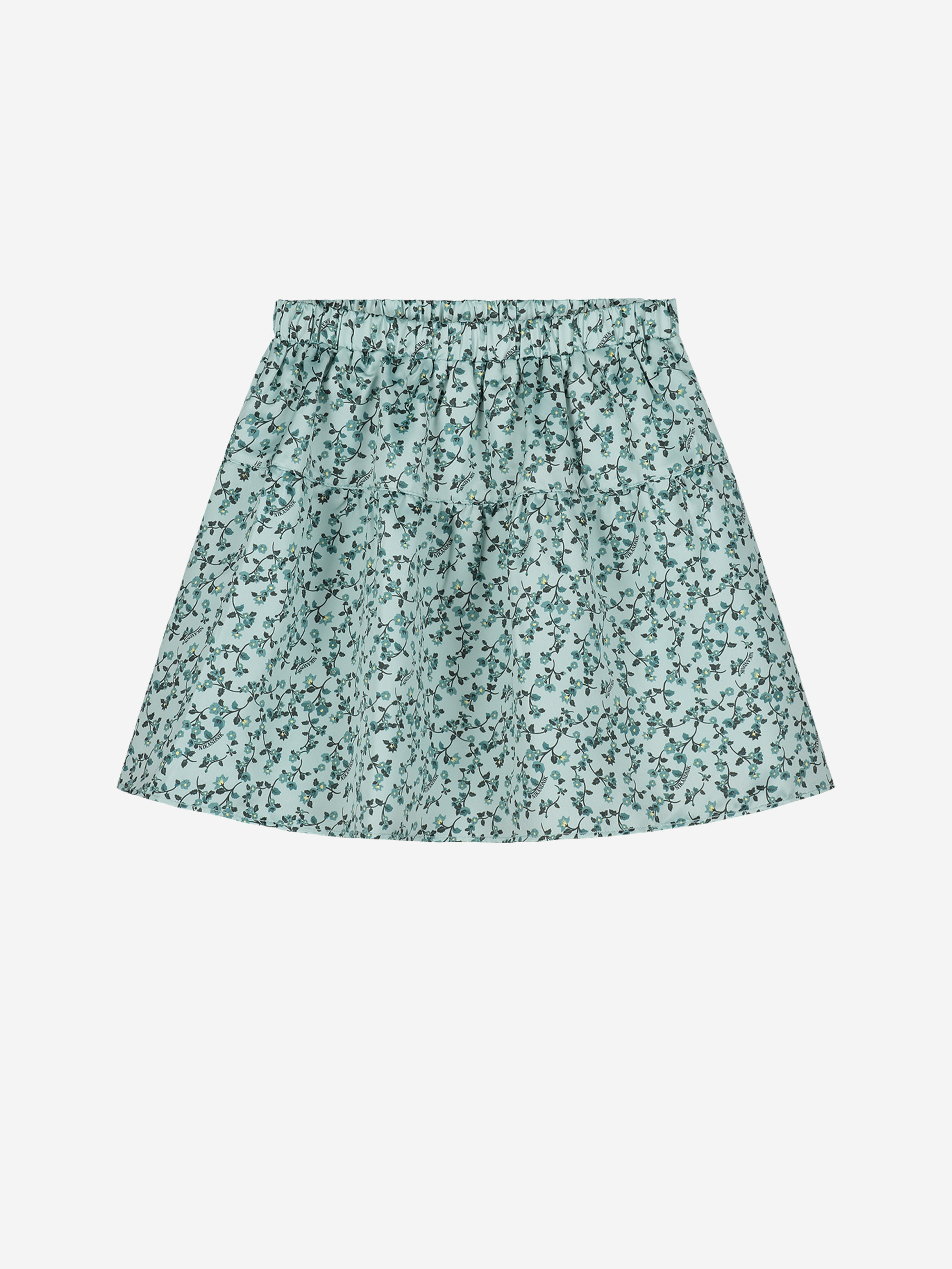 High waist skirt with flower print 
