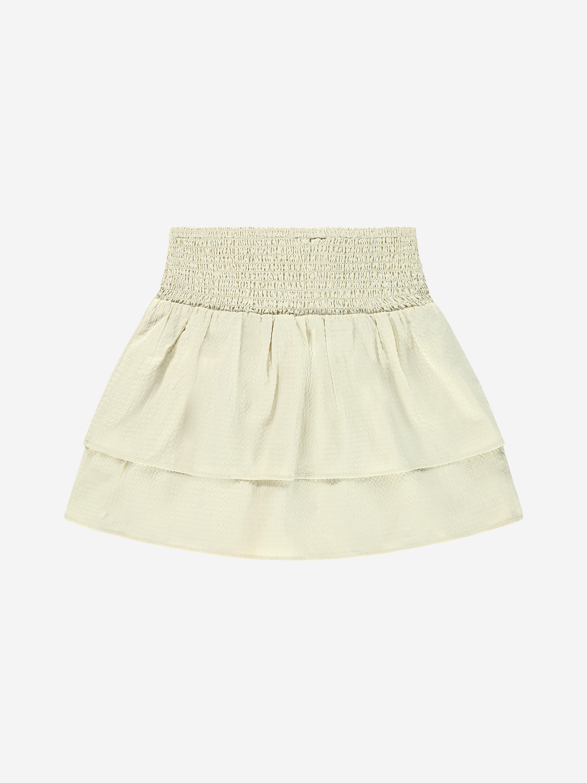 layered skirt with with smock