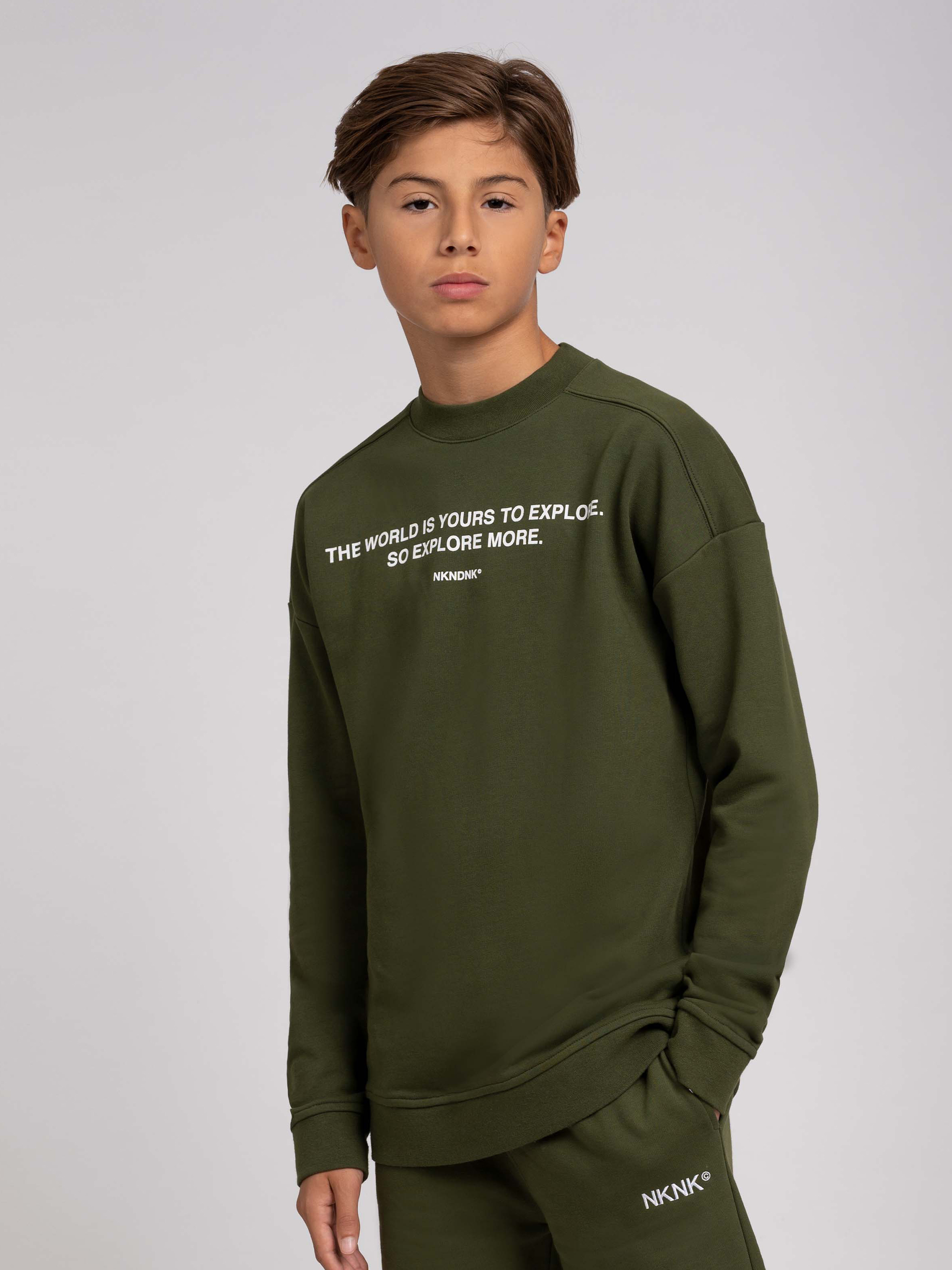 Sweatshirt met quote