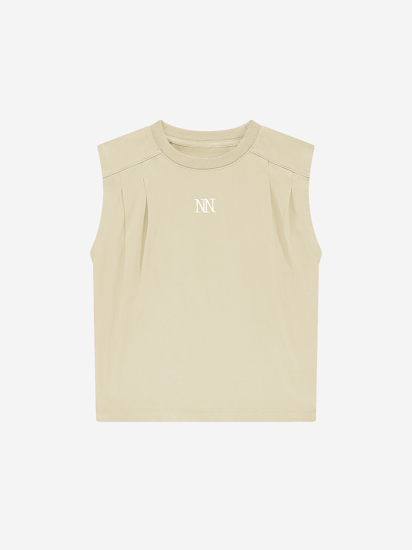 Sleeveless T-shirt with logo