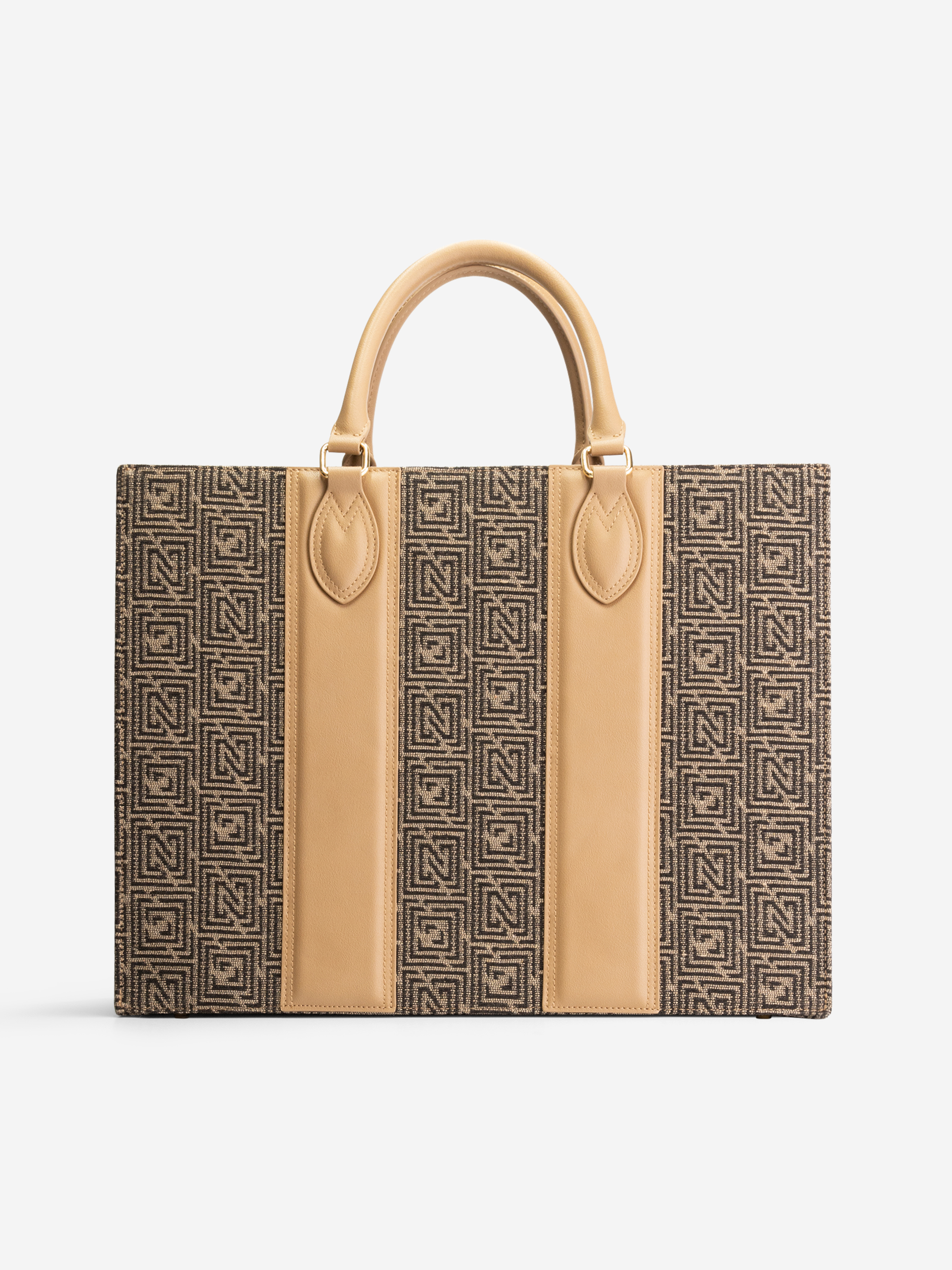Grote shopper met logo patroon