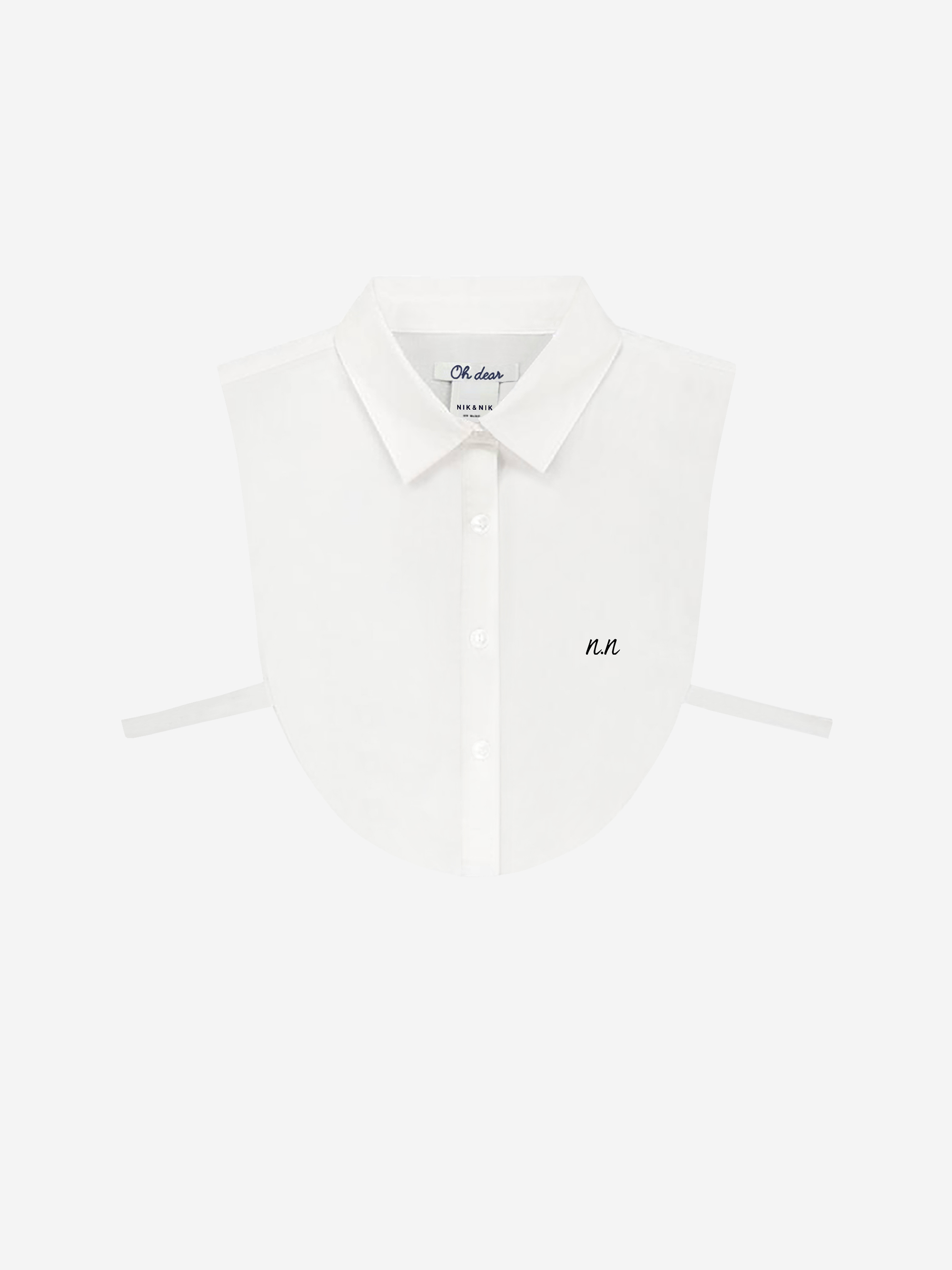 White shirt collar