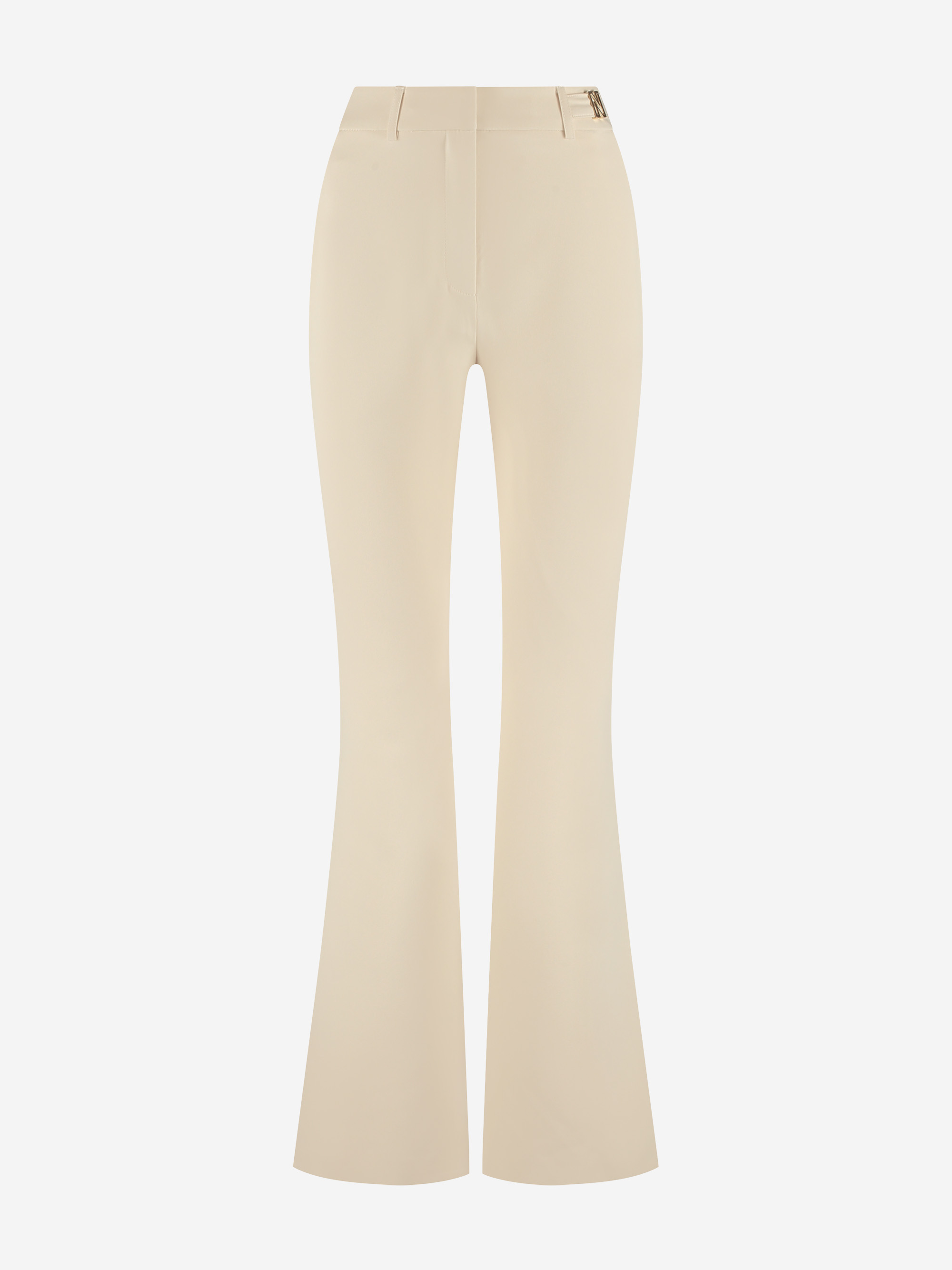 Flared pantalon met hoge taille