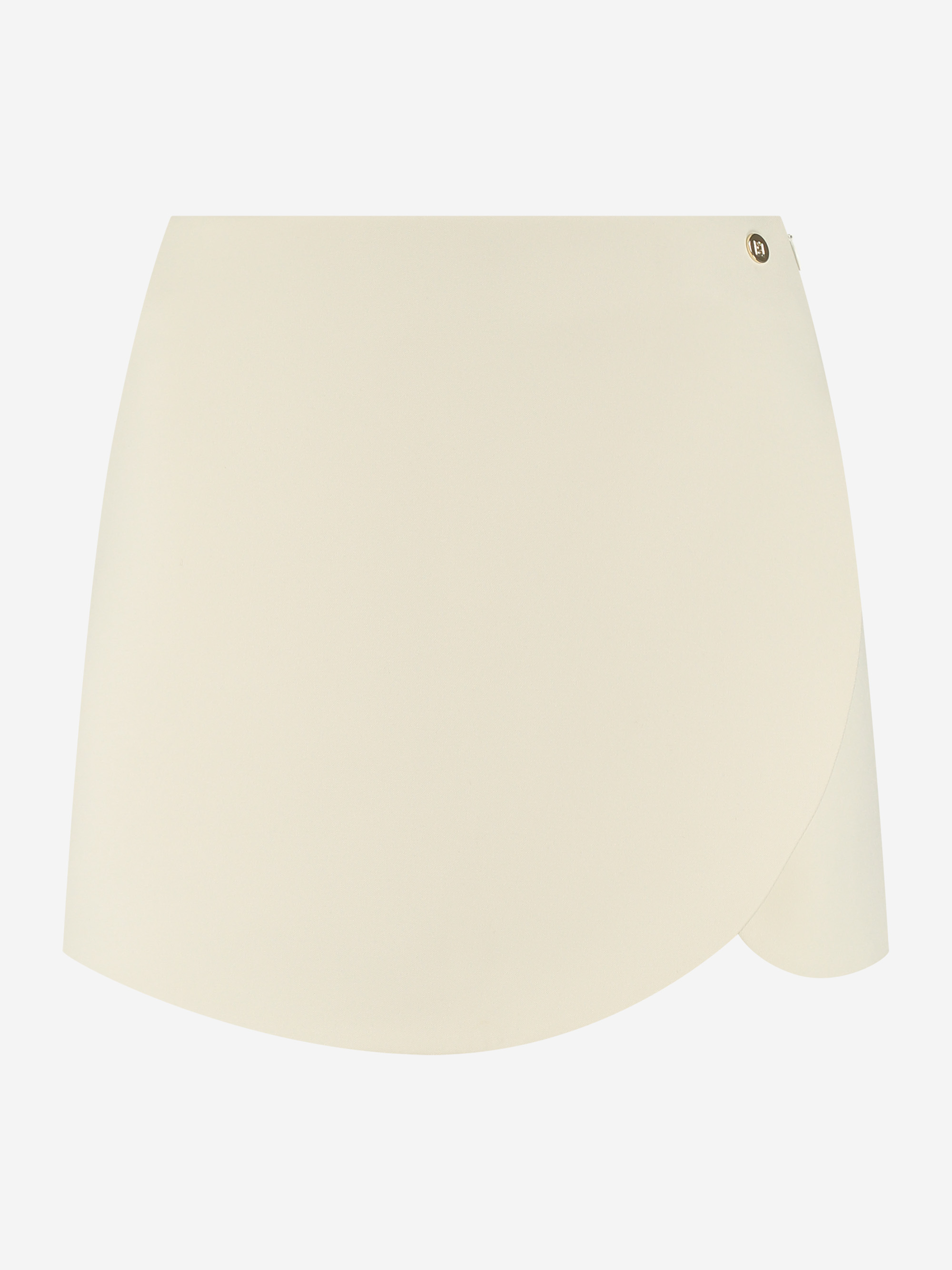 Aansluitende skort met asymmetrische voorkant