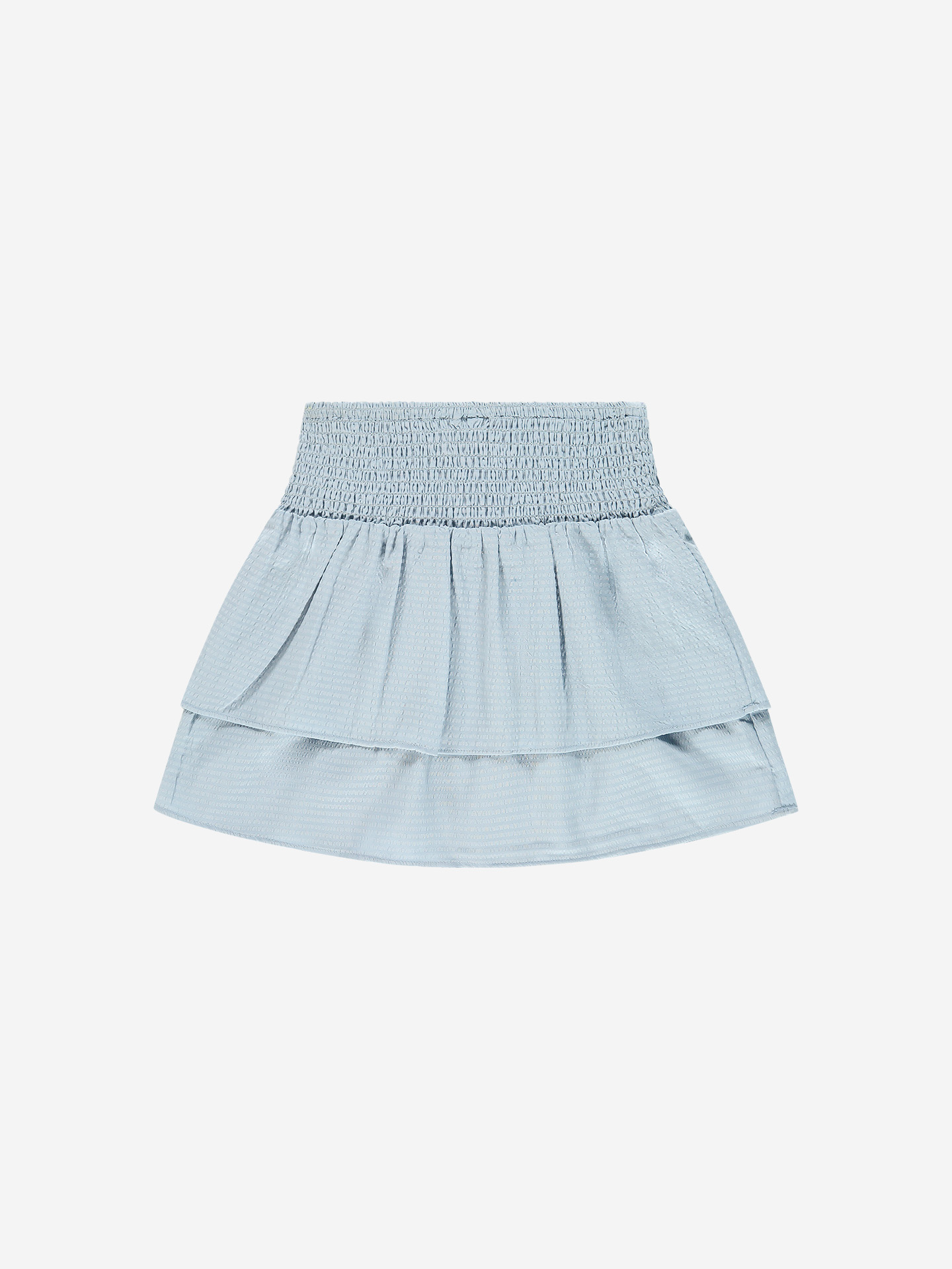 Layered skirt with smock