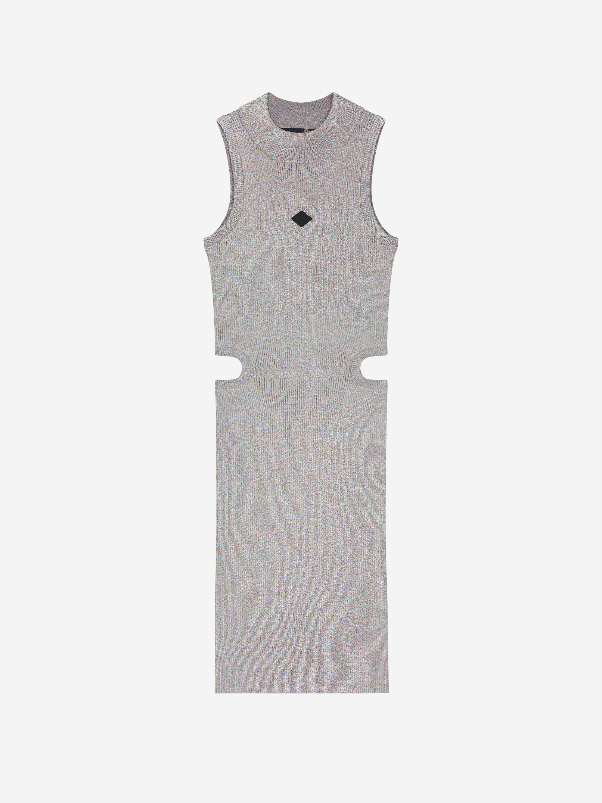 Geribbelde fitted jurk