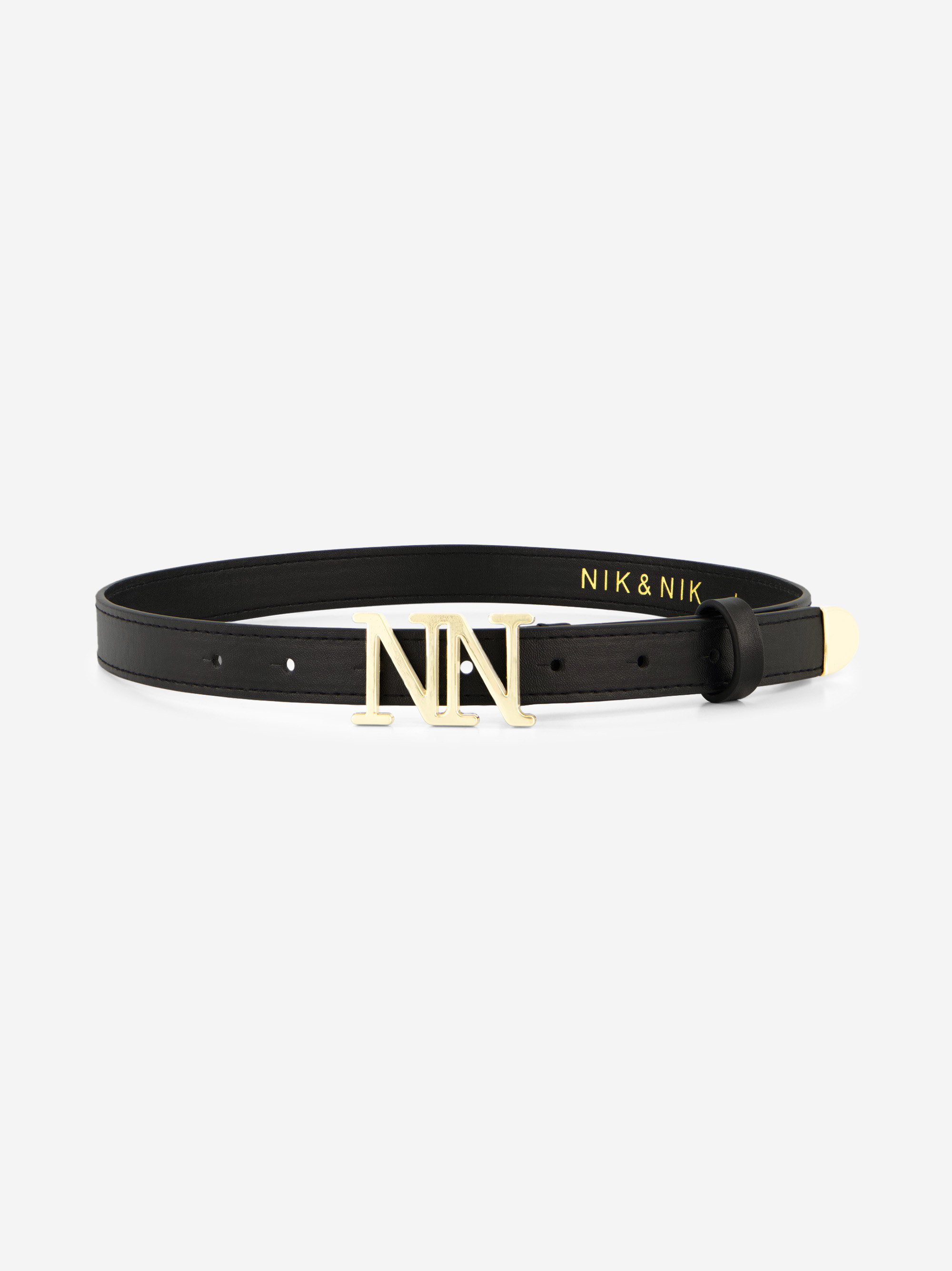 Riem van imitatieleer met N&N gesp
