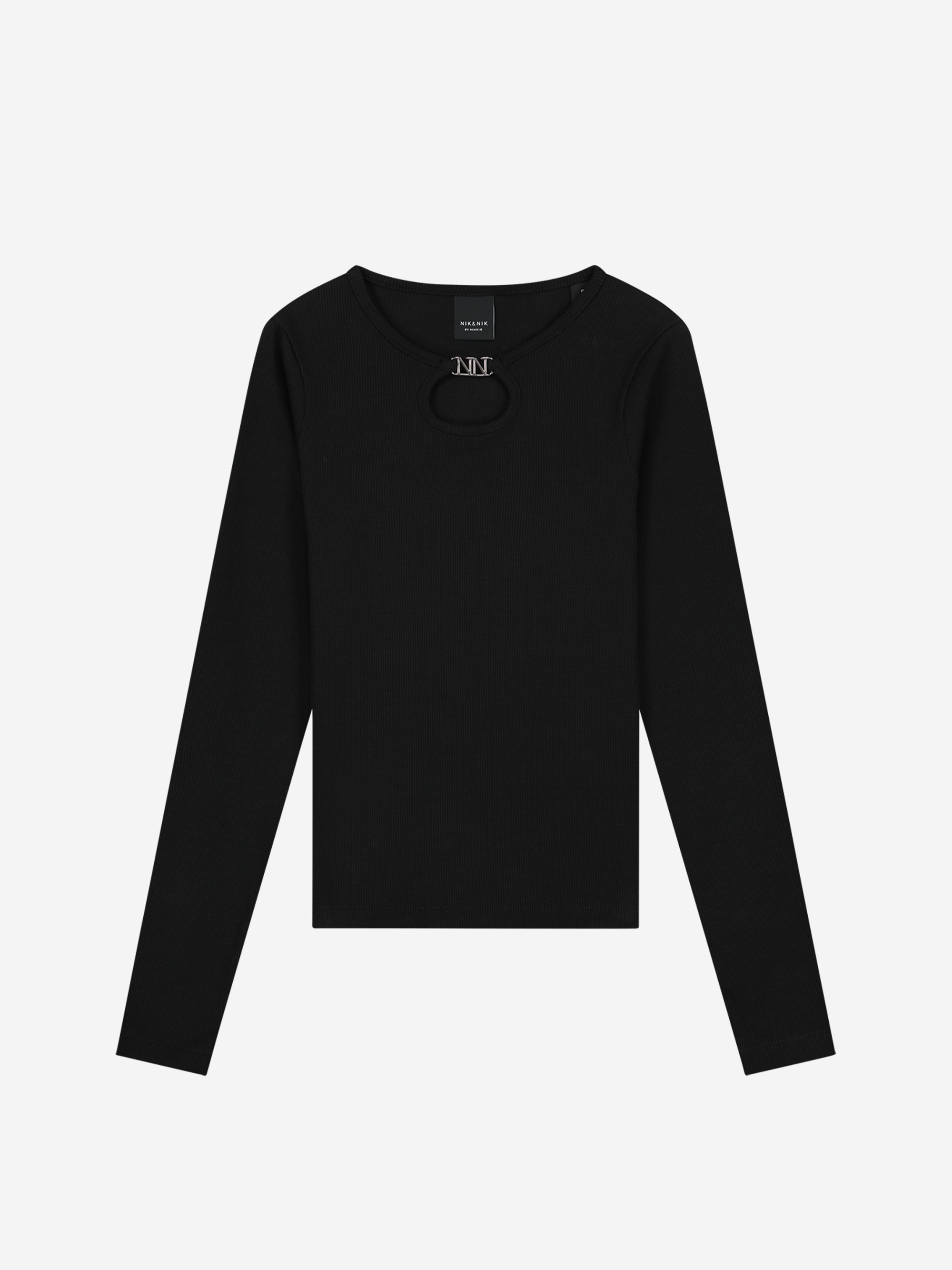 Ribbed top with open detail