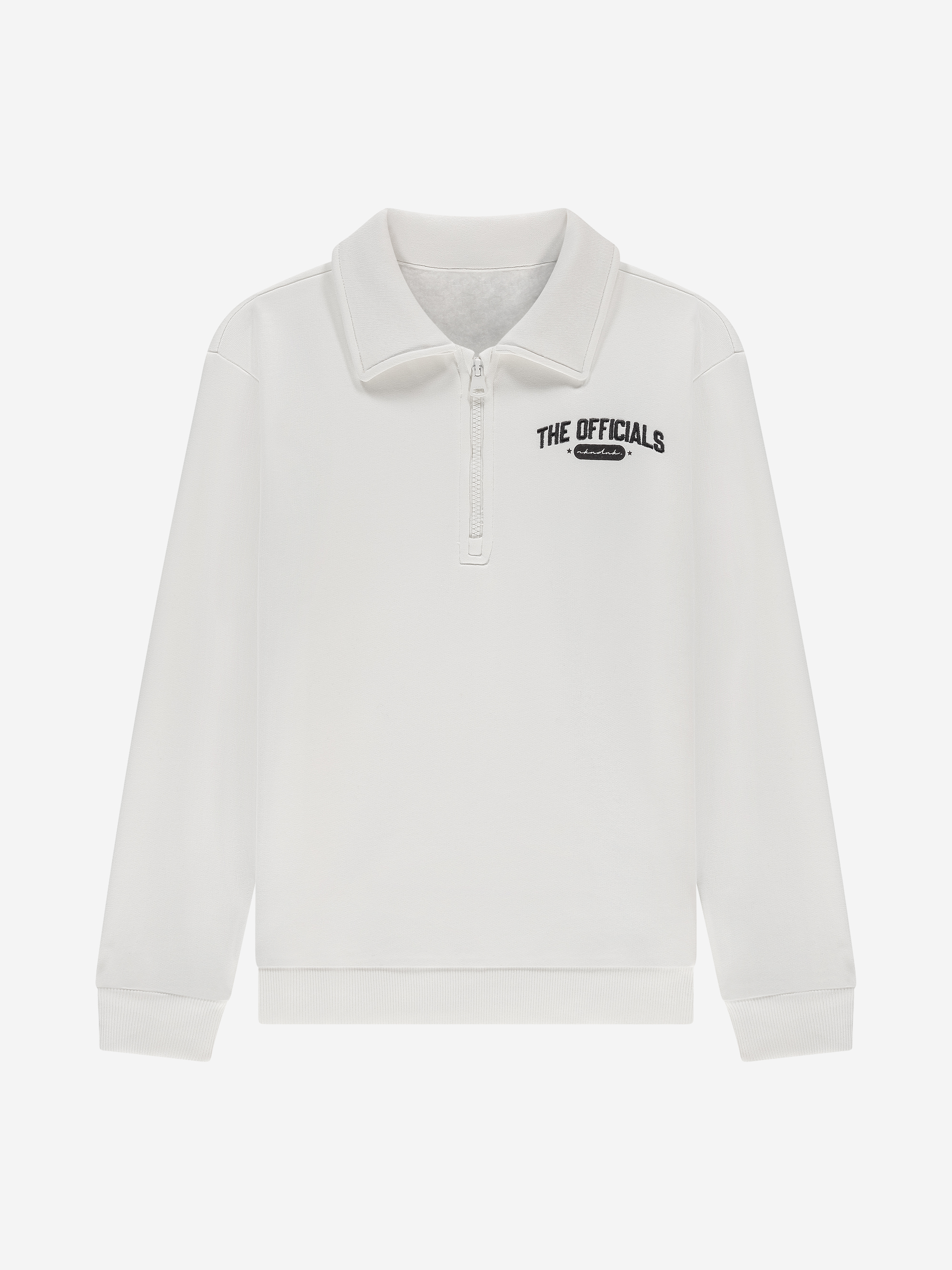 Half-zip sweater with embroidered logo