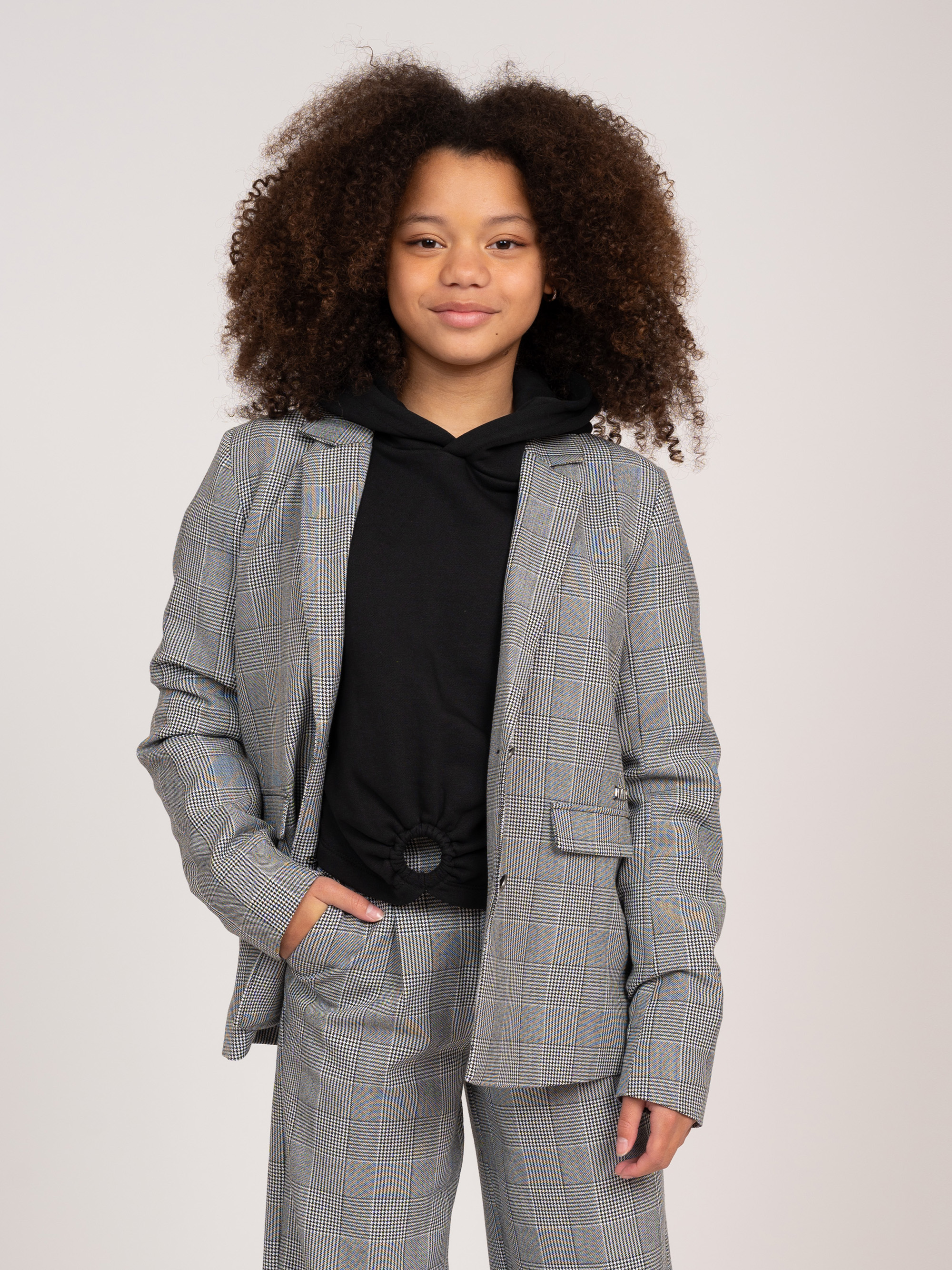 Checkered blazer