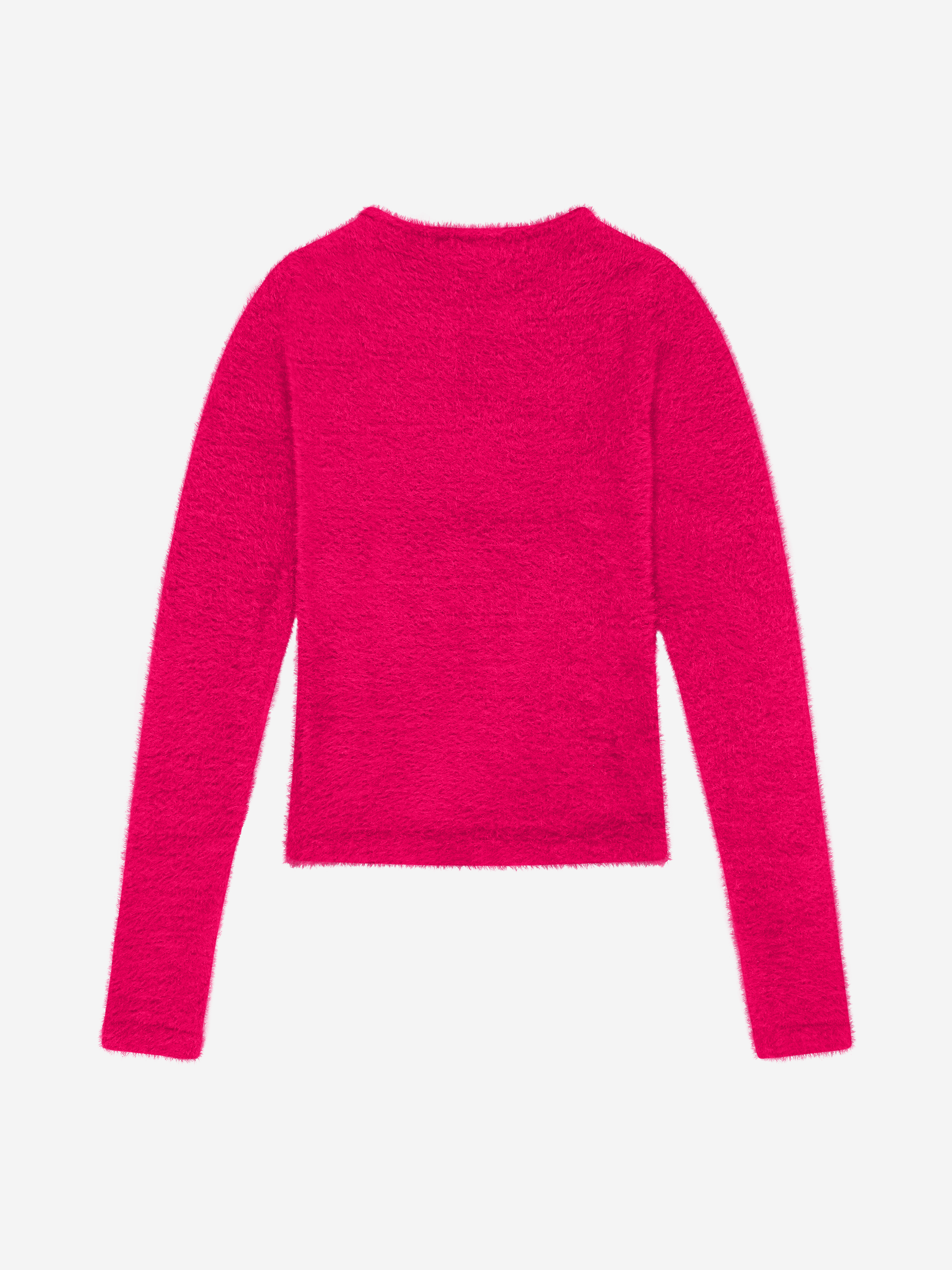 Fluffy trui met detail bij hals