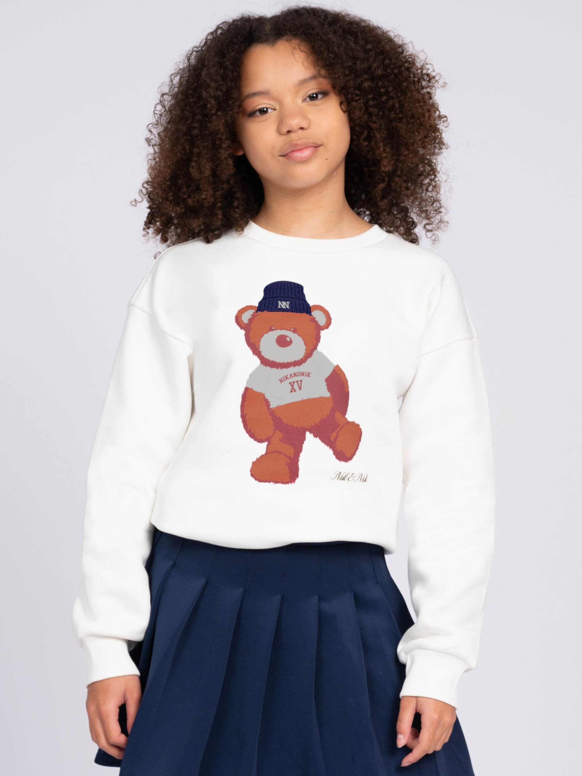 Sweater met opdruk van een beer