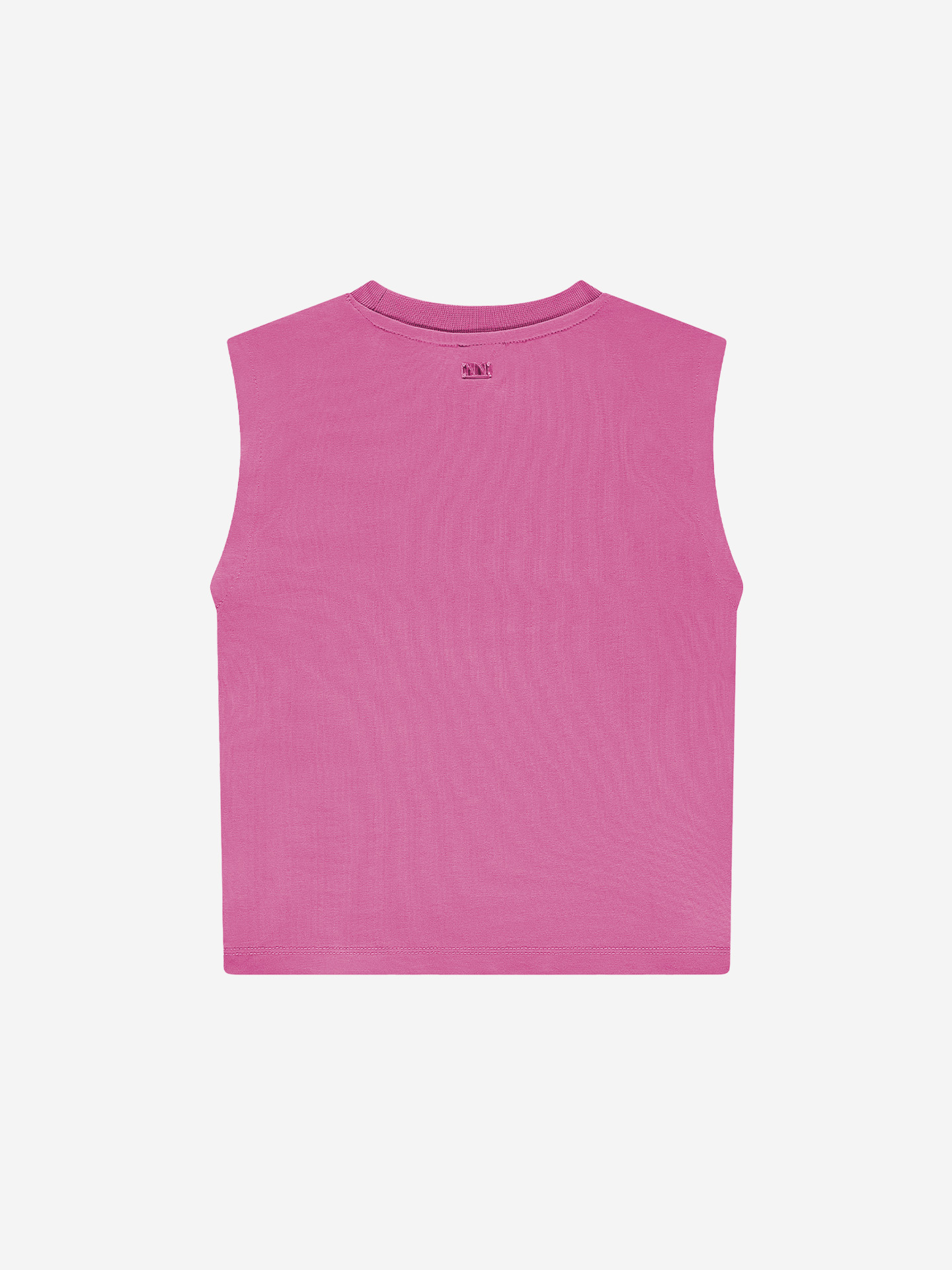 Sleeveless T-shirt with logo