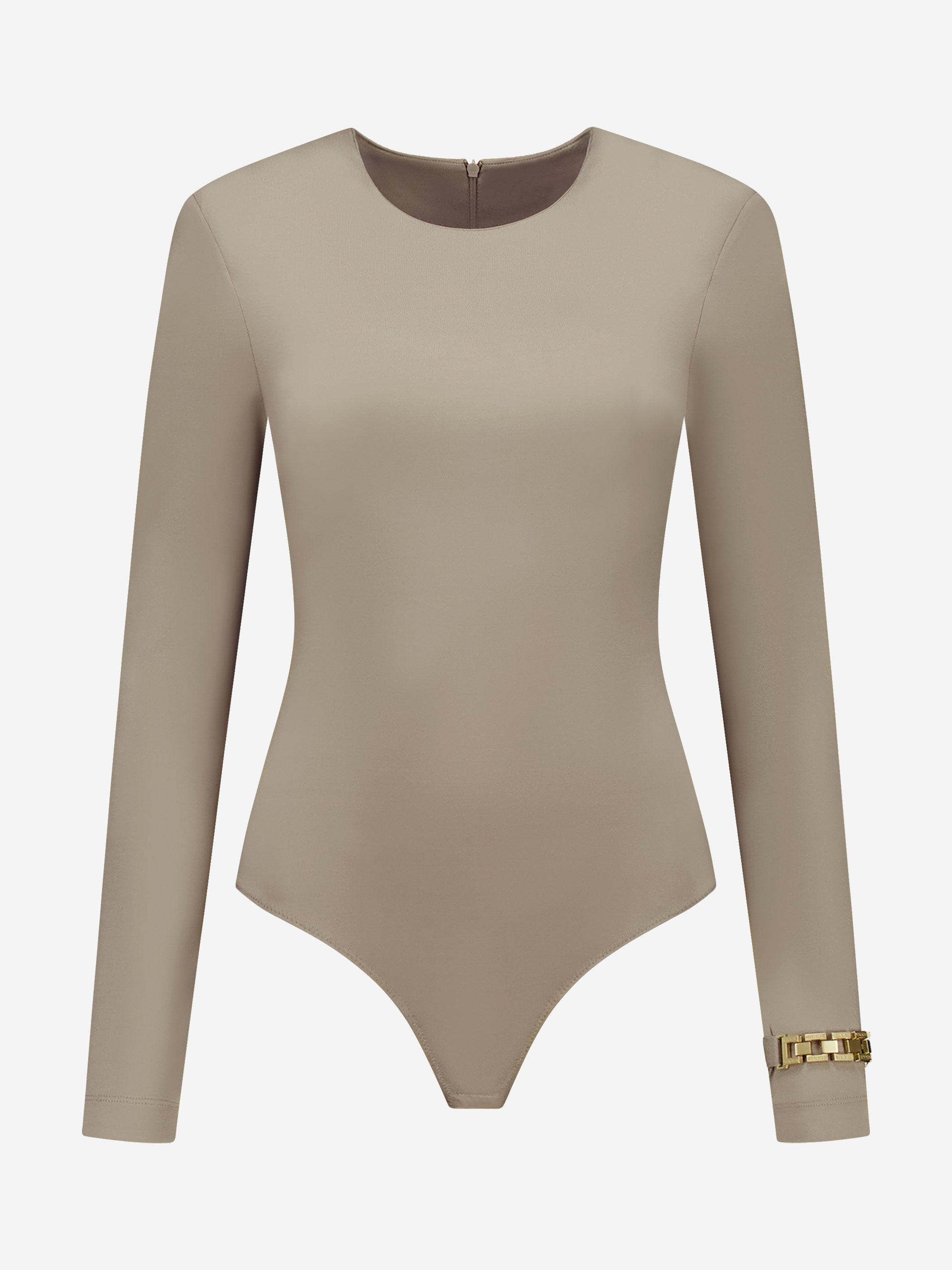 Fitted body with chain detail