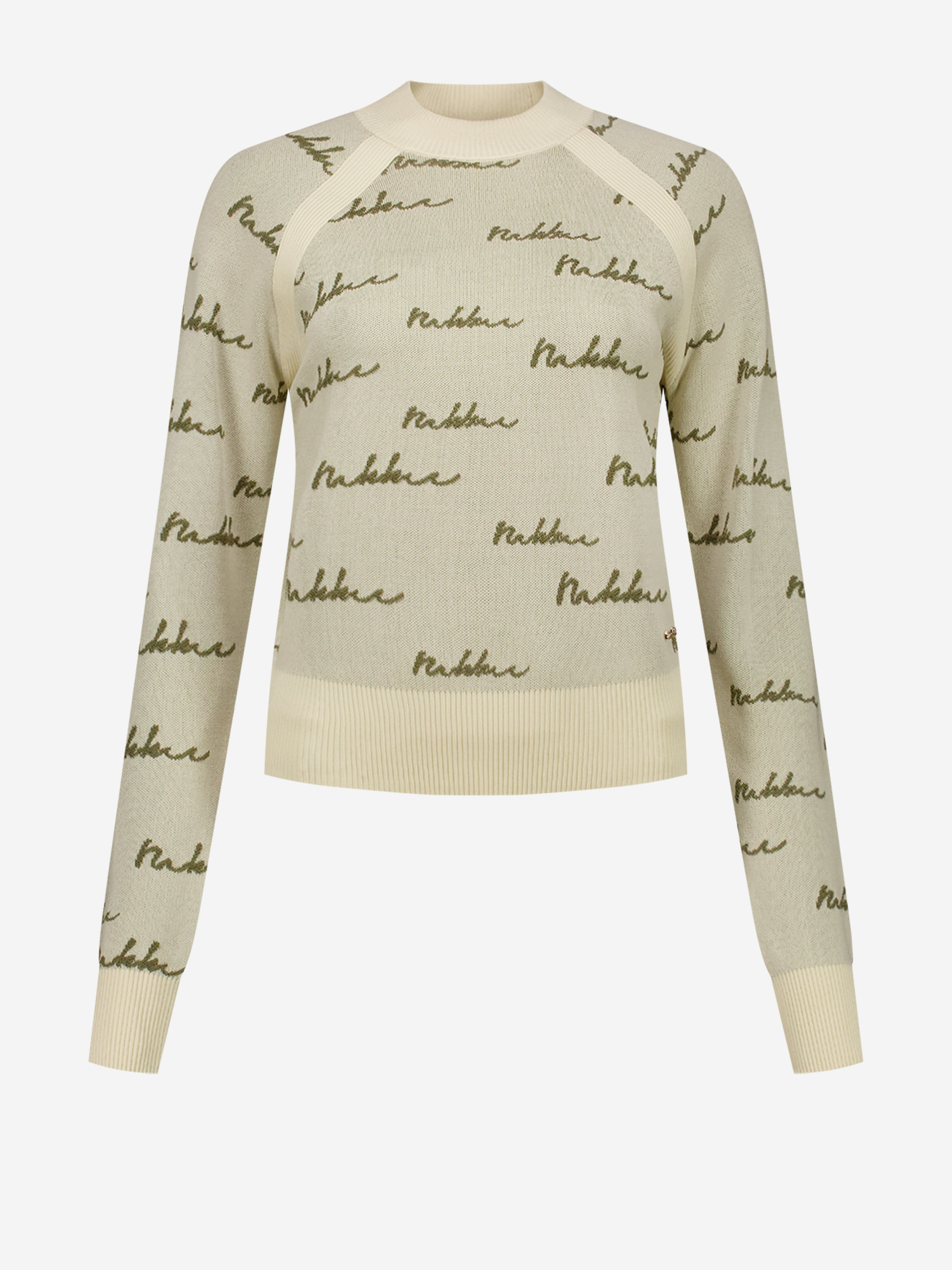 Sweater with logo pattern